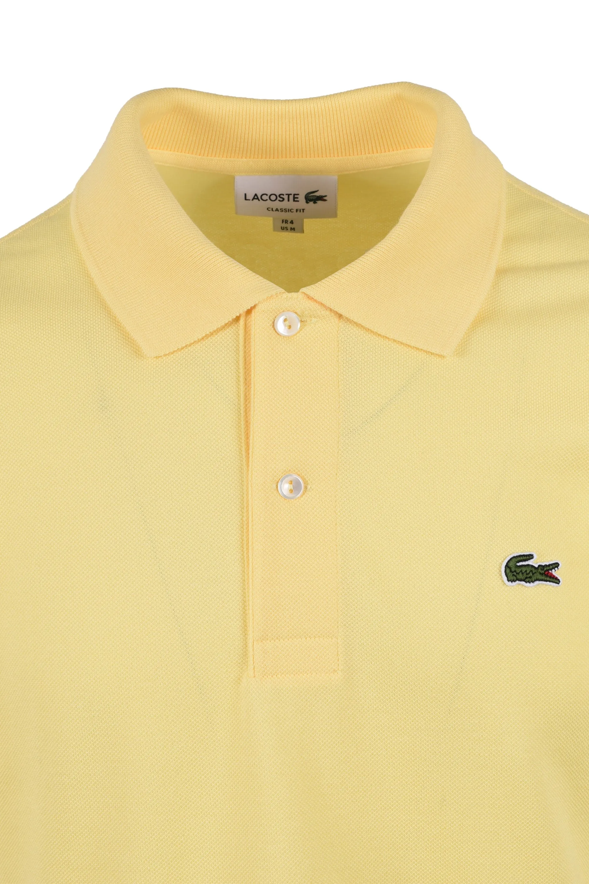 Lacoste L.12.12 Pique Cotton Polo Light Yellow