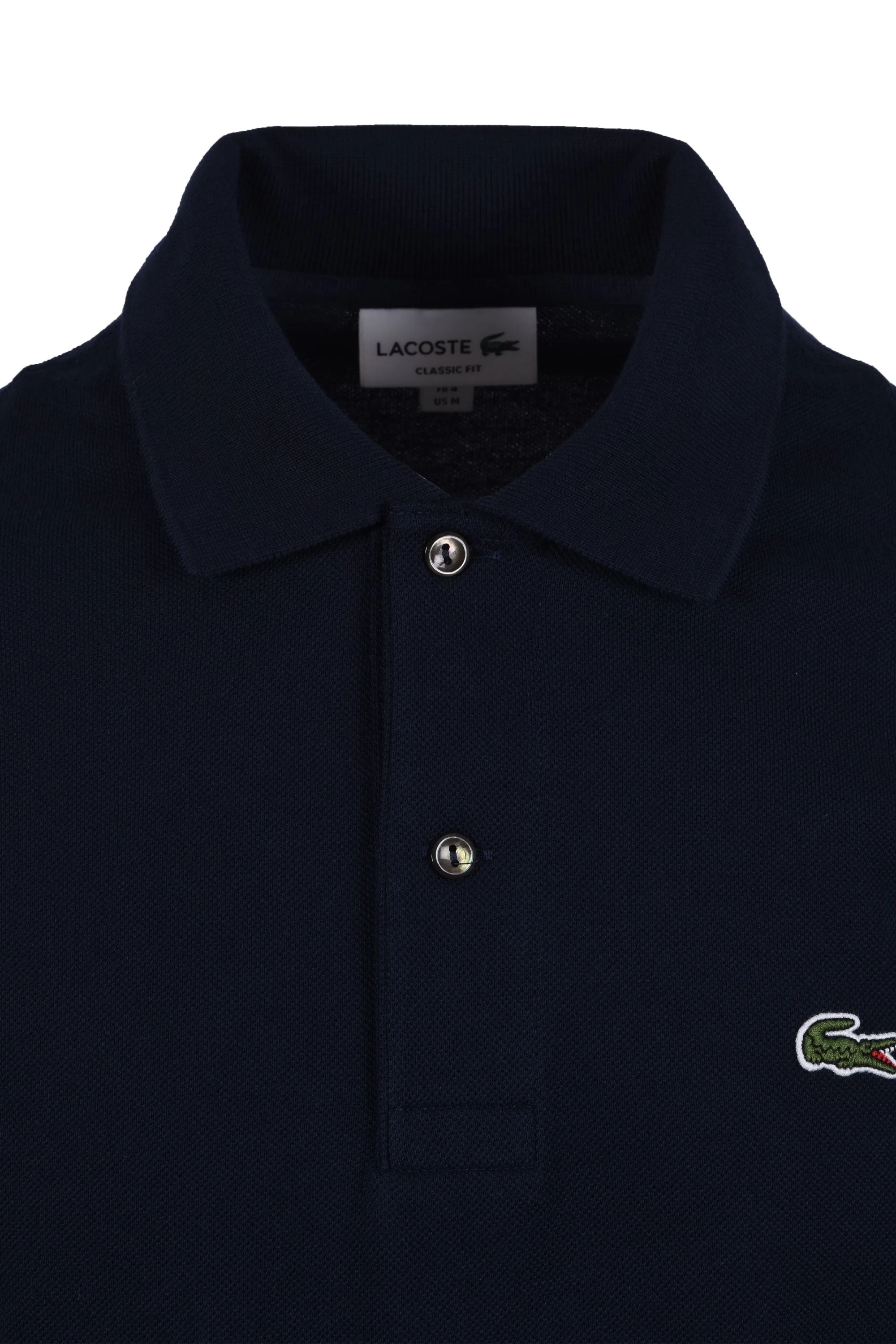 Lacoste L.12.12 Pique Cotton Polo Shirt Navy