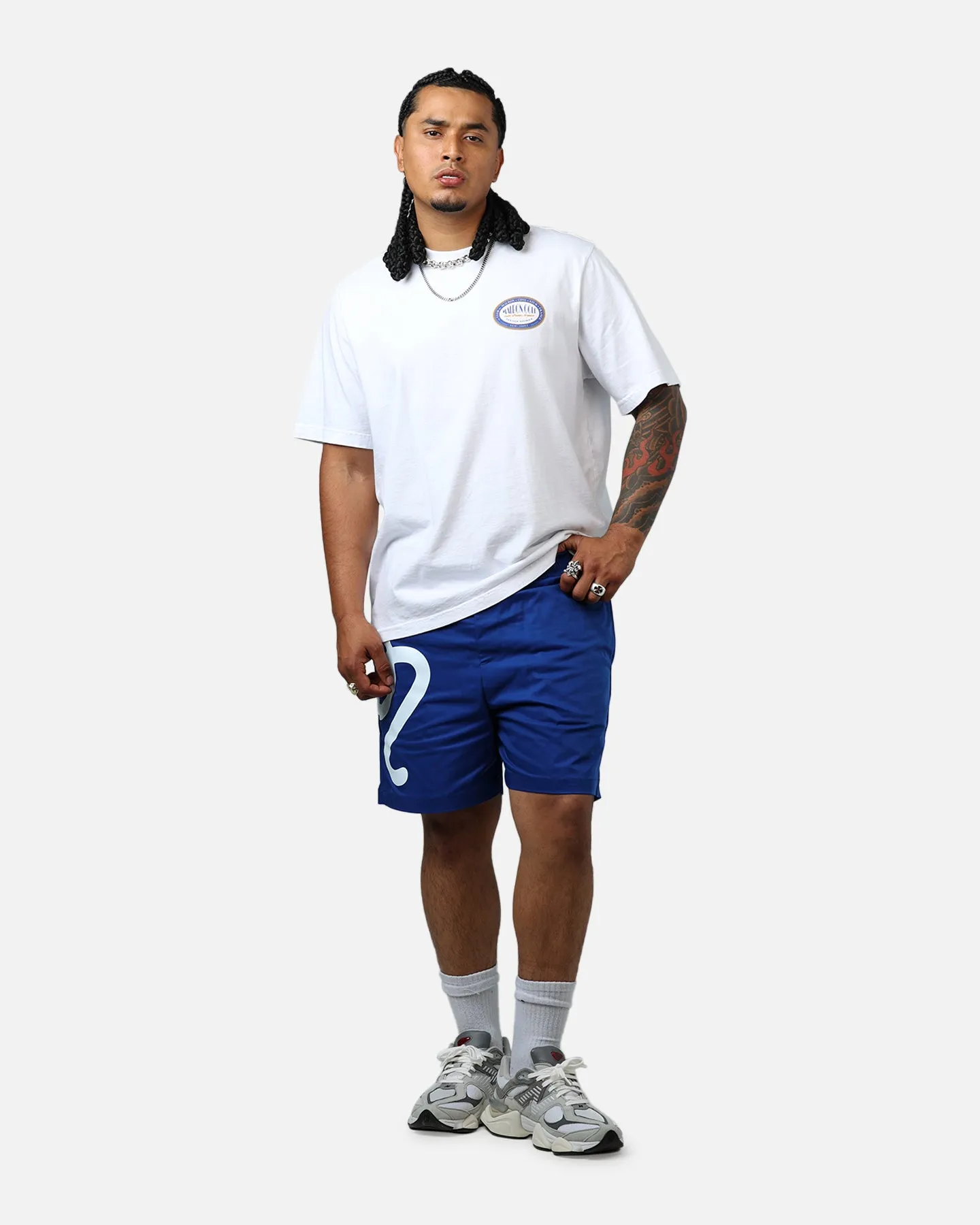 Malbon Menton Nylon Shorts Blue