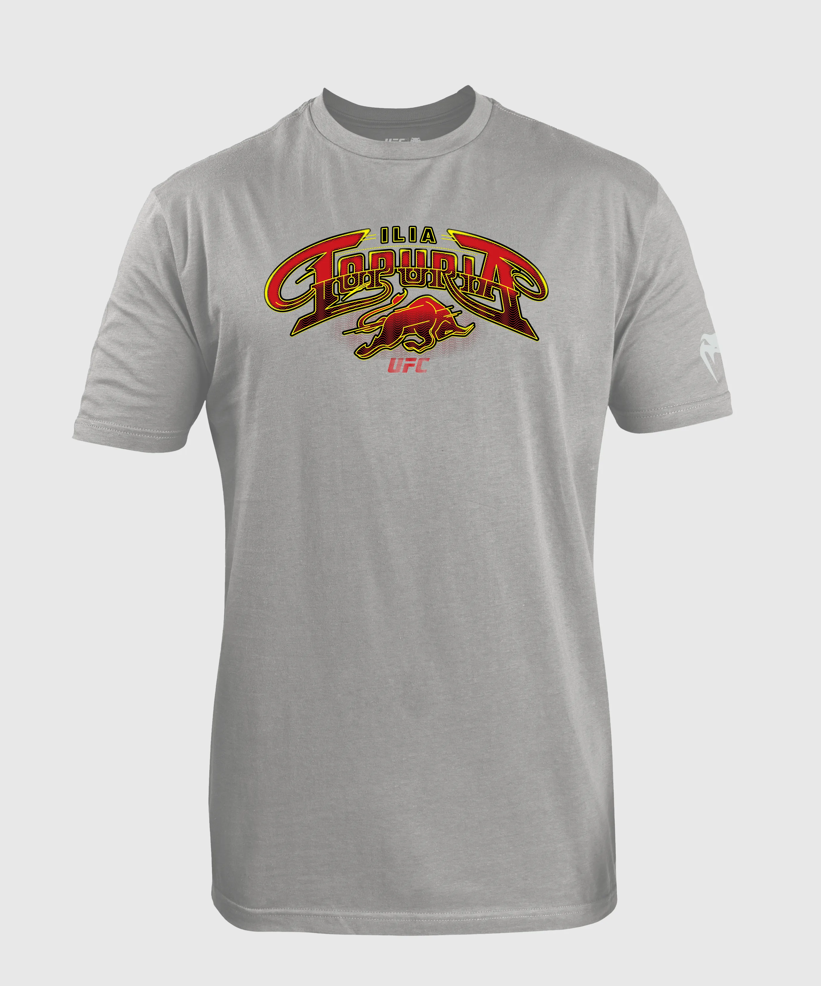 Men's UFC Unrivaled by Venum Heather Grey Ilia Topuria T-Shirt