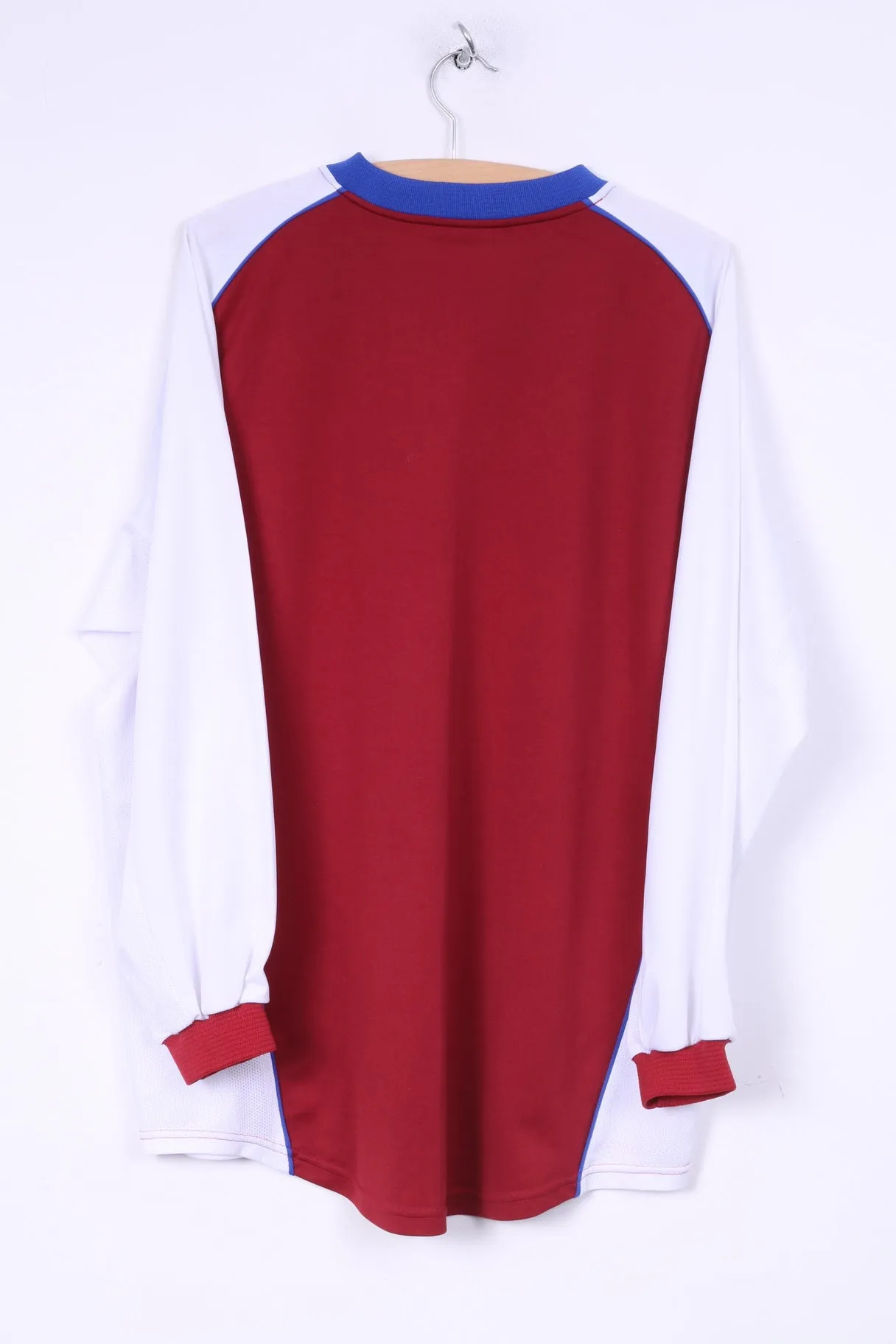 Mens XL Shirt Long Sleeve Sportswear Jersey Maroon Raglan Sleeve