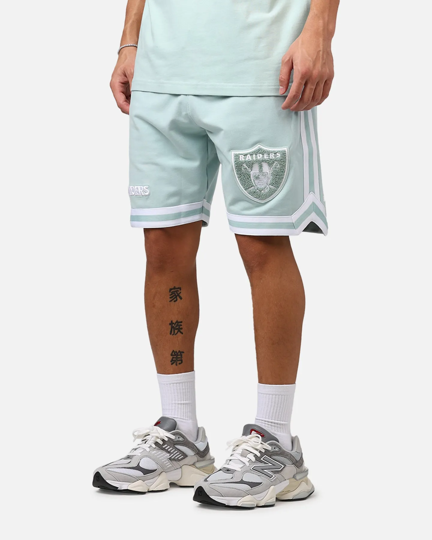 New Era Las Vegas Raiders 'Logo Select Mint' Shorts Mint/White