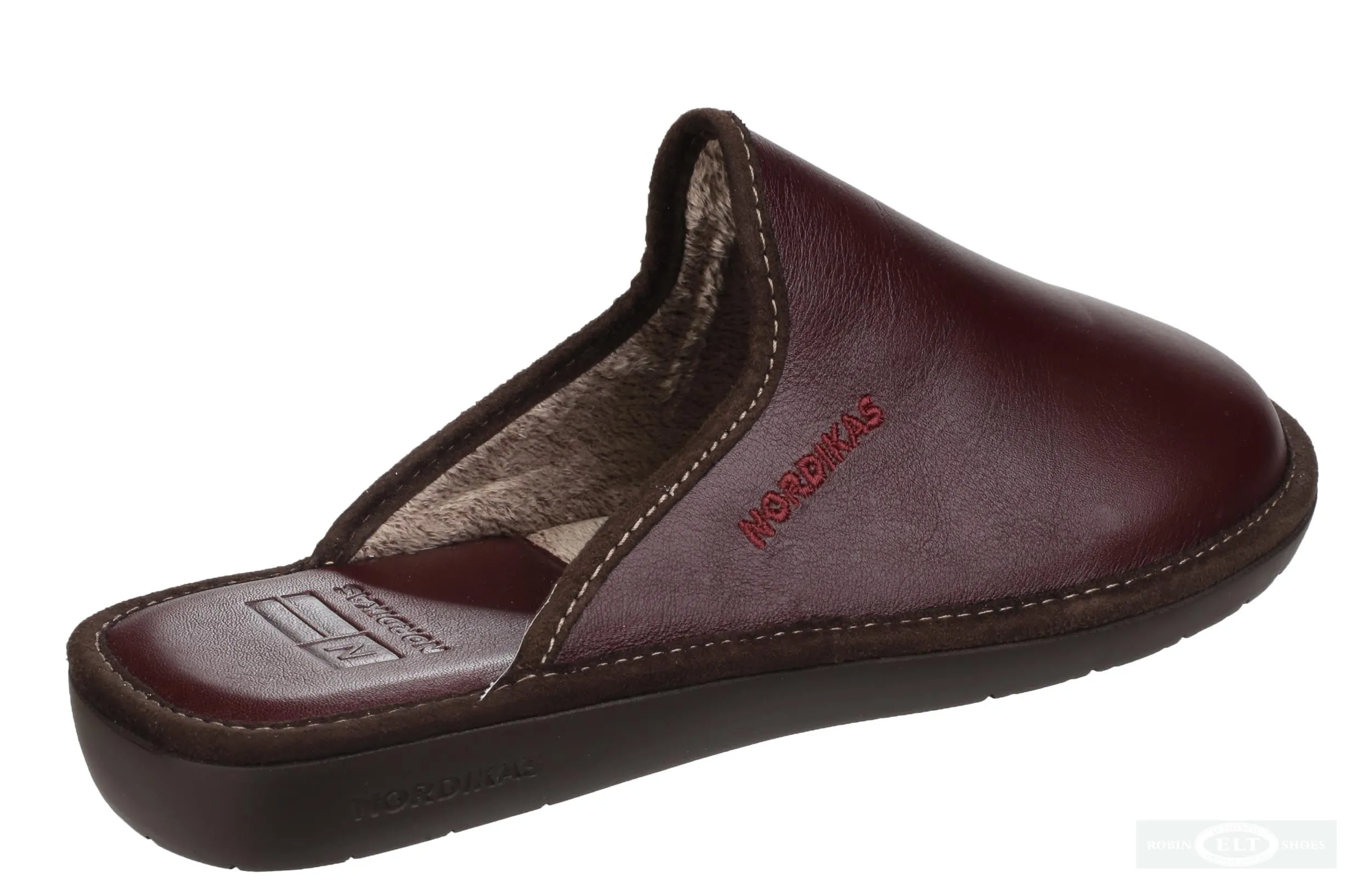 Nordikas Neil 131 Mens Leather Mule Slipper
