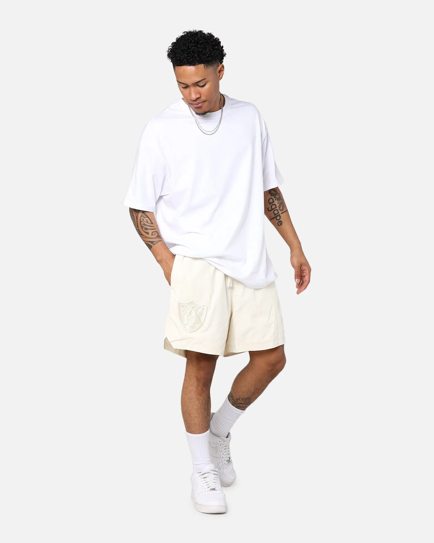 Pro Standard Las Vegas Raiders Neutral 2.0 Shorts Eggshell