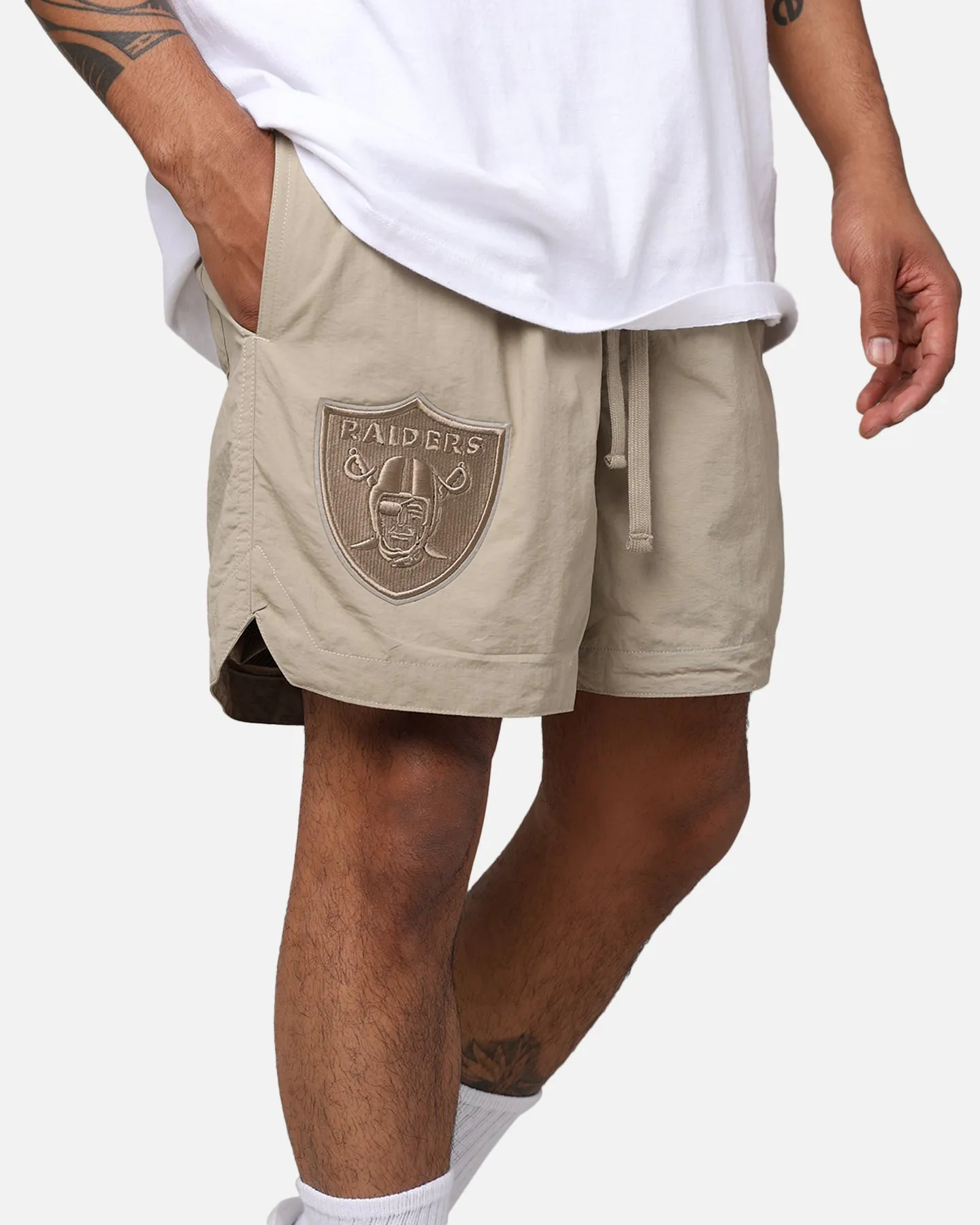 Pro Standard Las Vegas Raiders Neutral 2.0 Shorts Taupe
