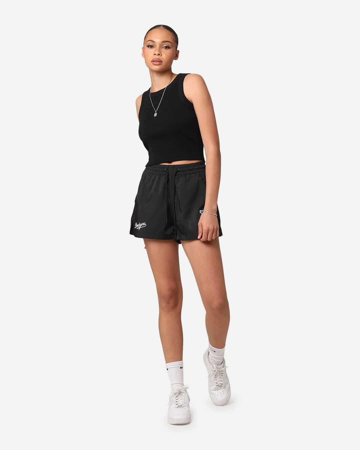 Pro Standard Women's Los Angeles Dodgers Woven Shorts Black