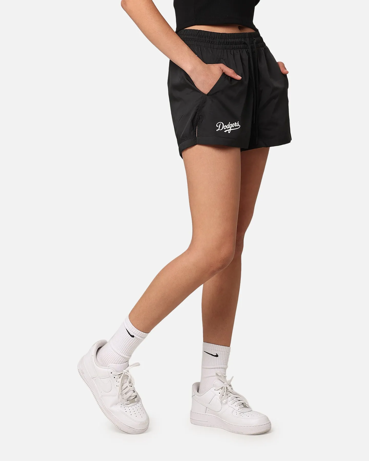 Pro Standard Women's Los Angeles Dodgers Woven Shorts Black