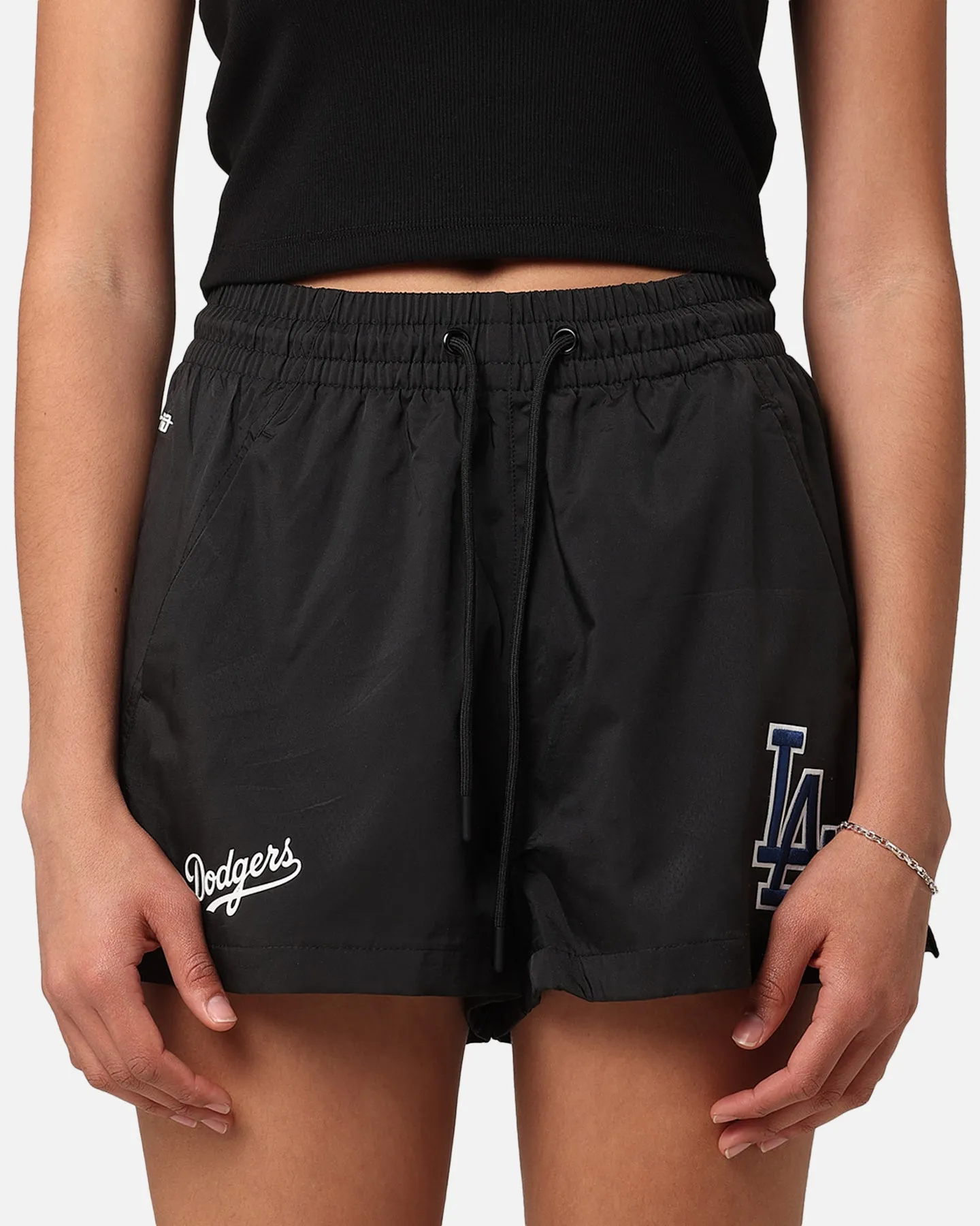 Pro Standard Women's Los Angeles Dodgers Woven Shorts Black