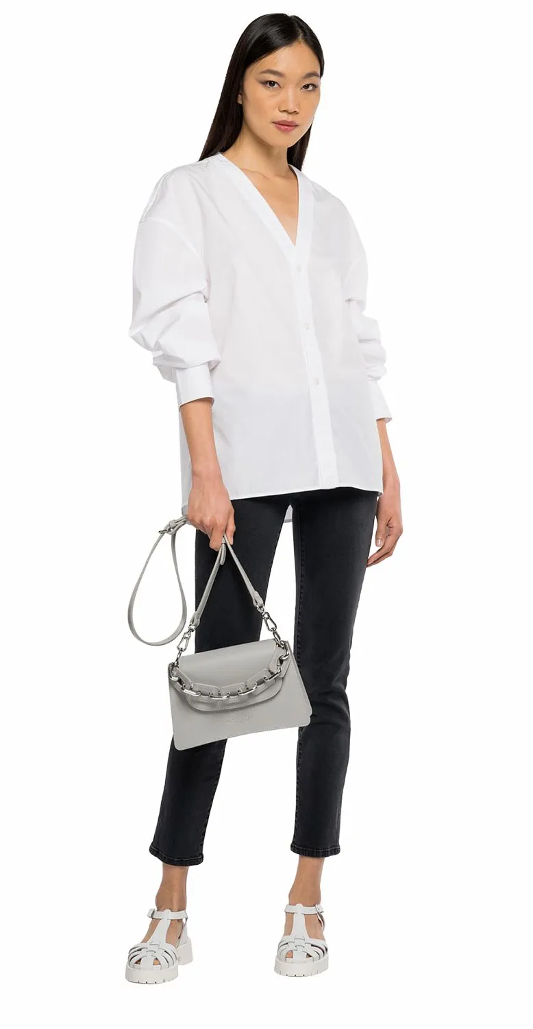 Replay Women's Cotton Popeline Slim Shirt