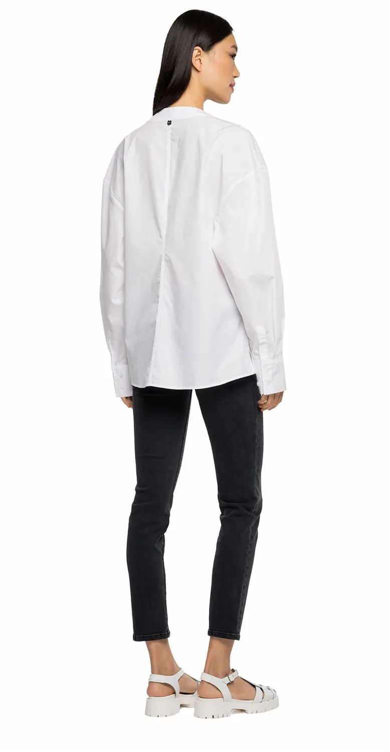Replay Women's Cotton Popeline Slim Shirt