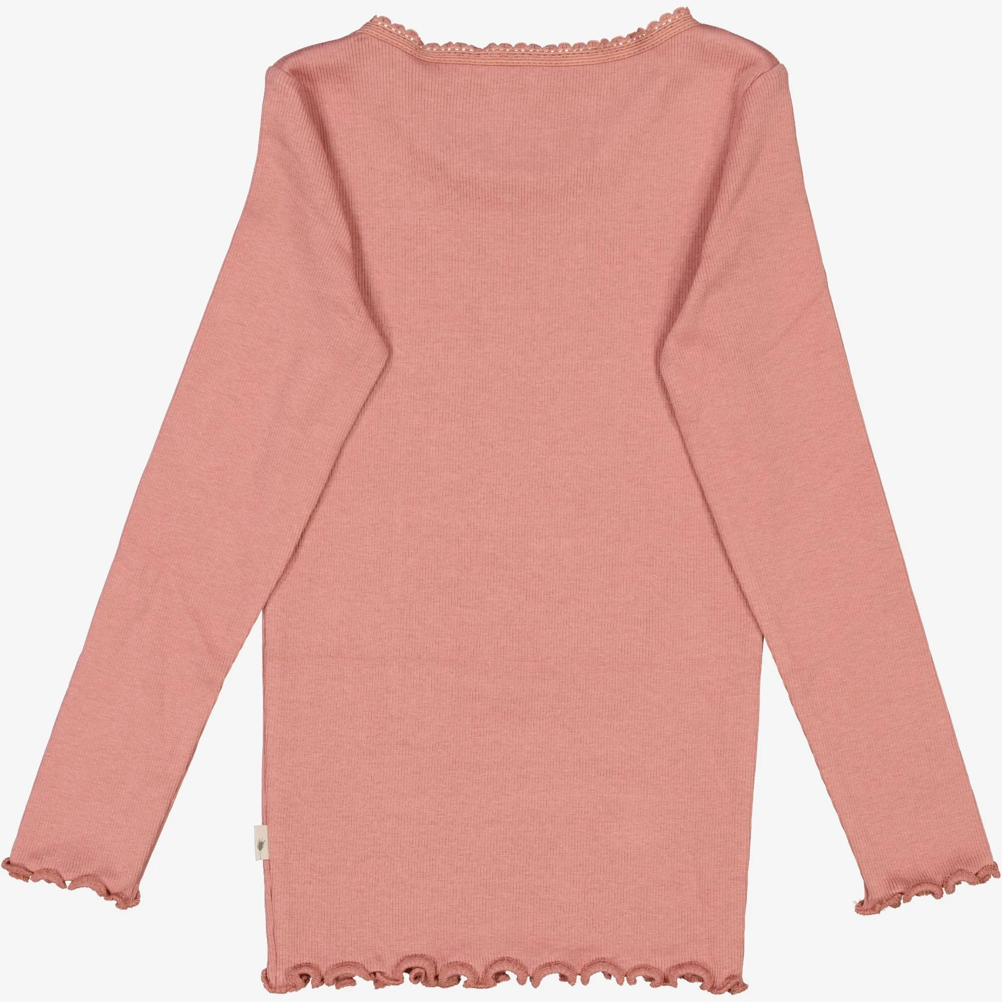 Rib T-Shirt Lace LS - old rose Wheat