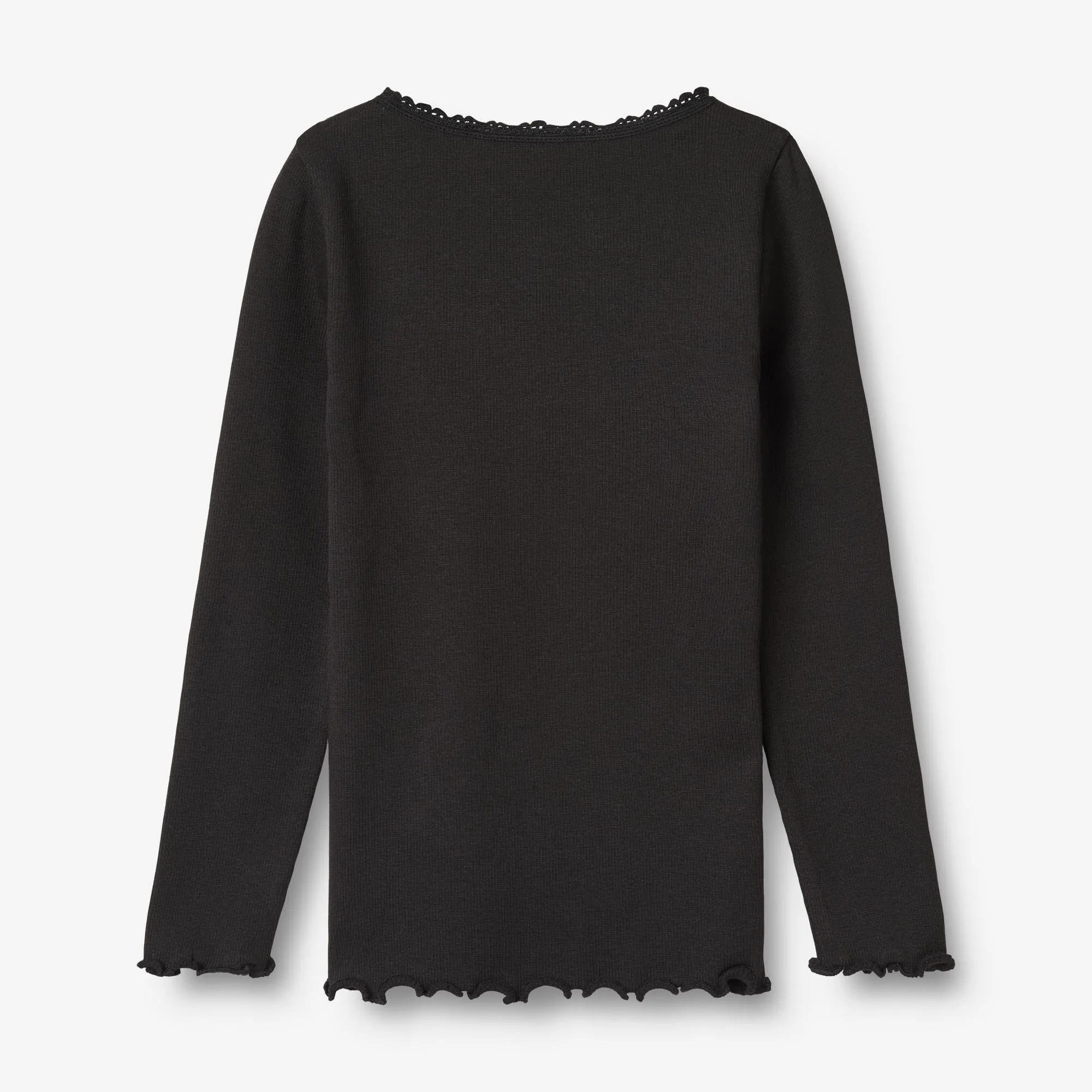 Rib T-Shirt L/S Reese - black Wheat