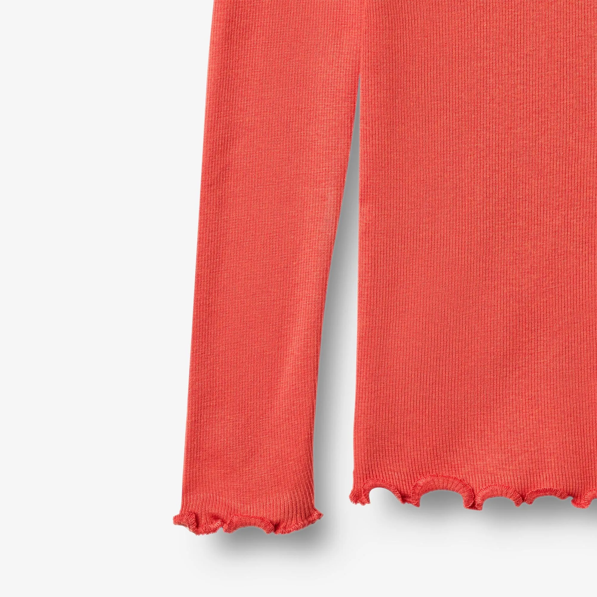 Rib T-Shirt L/S Reese - candy red Wheat
