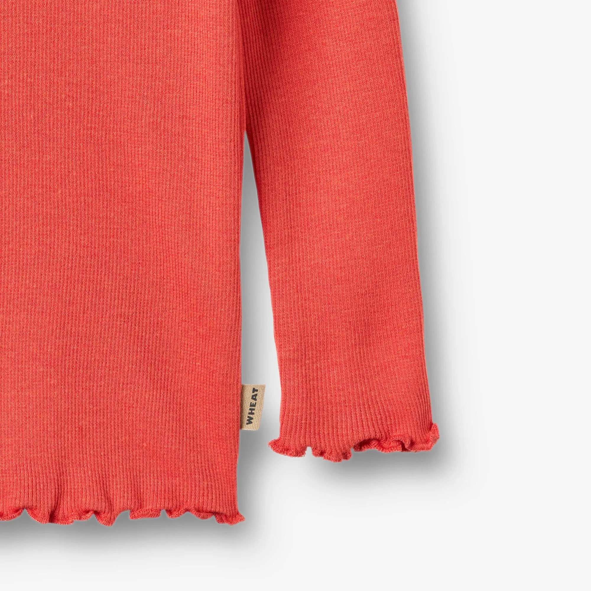 Rib T-Shirt L/S Reese - candy red Wheat