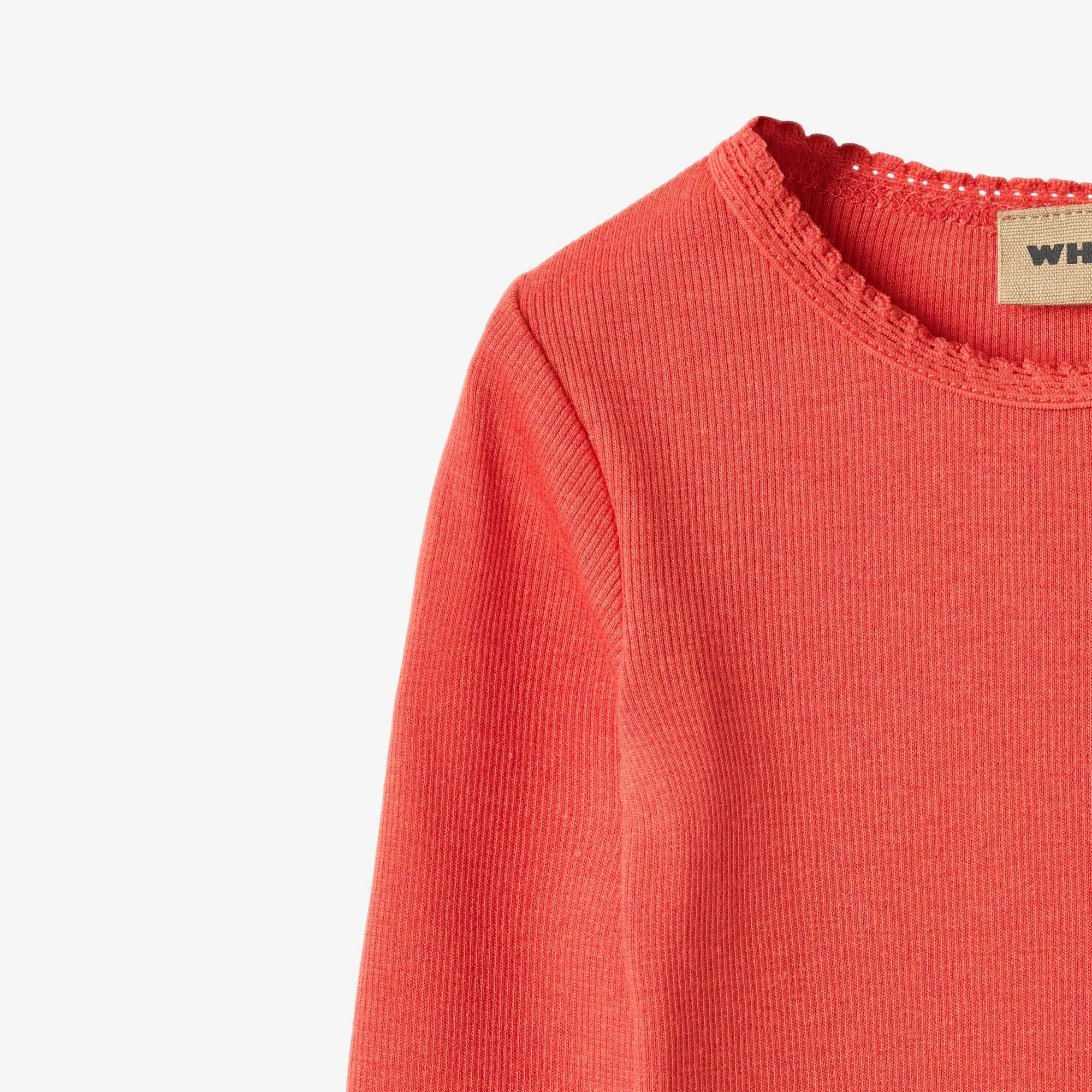 Rib T-Shirt L/S Reese - candy red Wheat