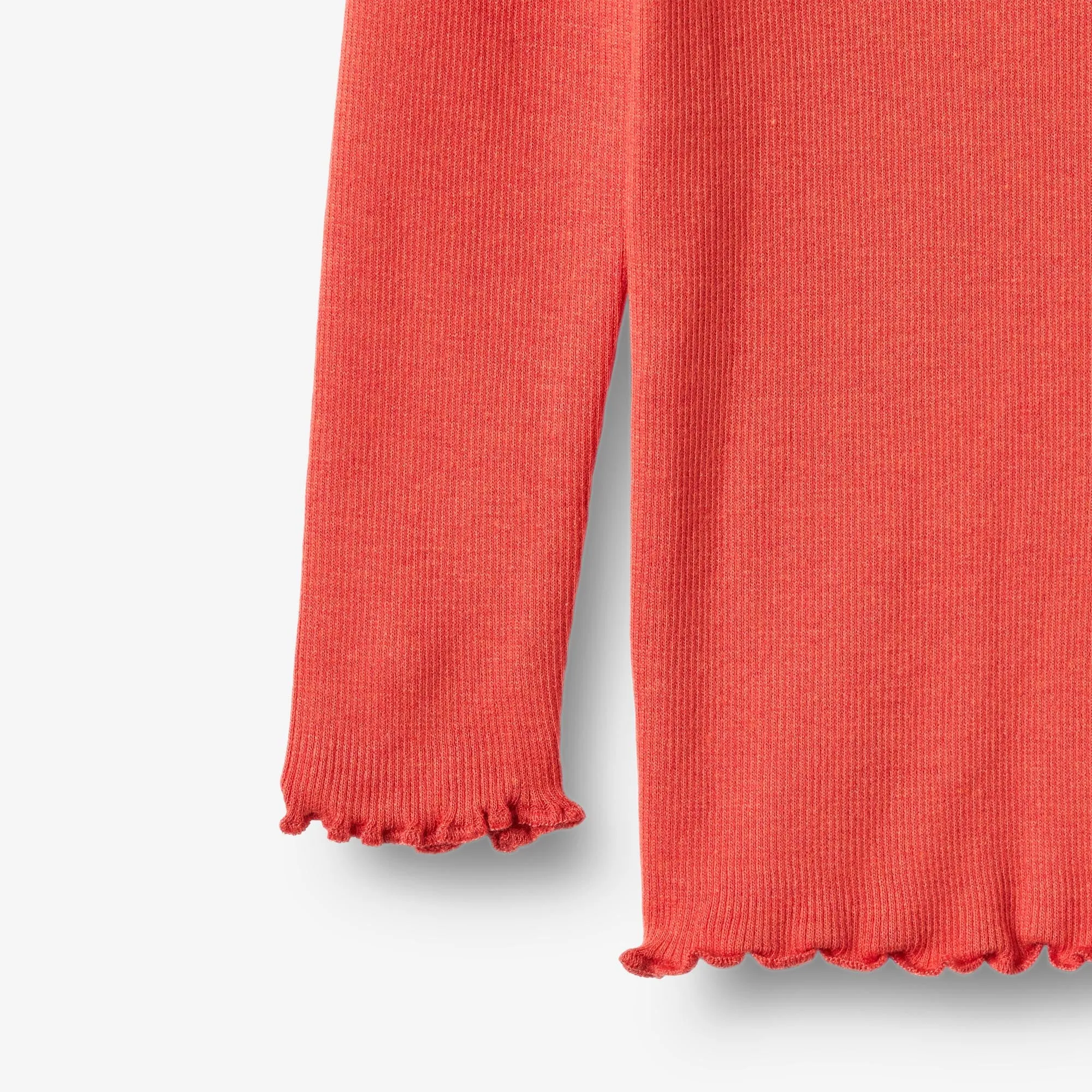 Rib T-Shirt L/S Reese - candy red Wheat