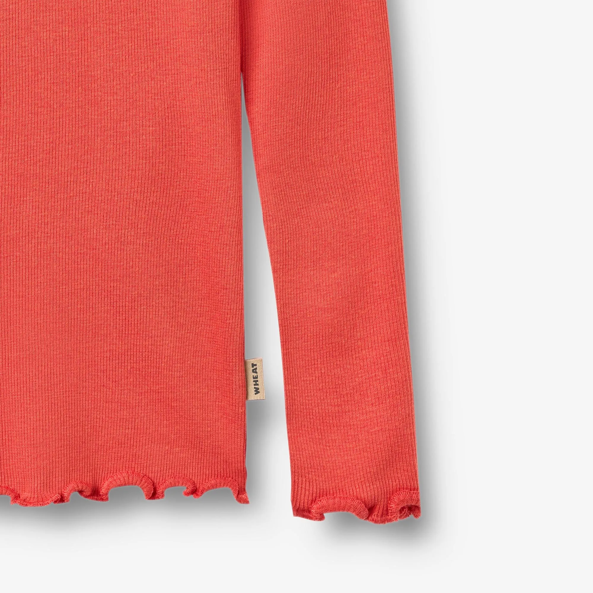 Rib T-Shirt L/S Reese - candy red Wheat