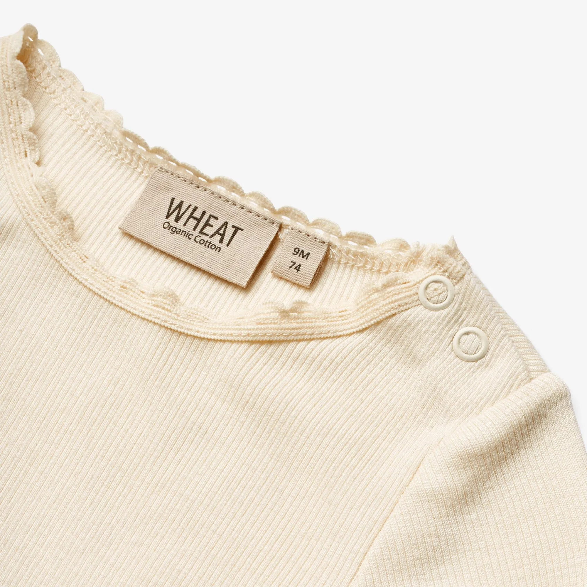 Rib T-Shirt L/S Reese - cream Wheat