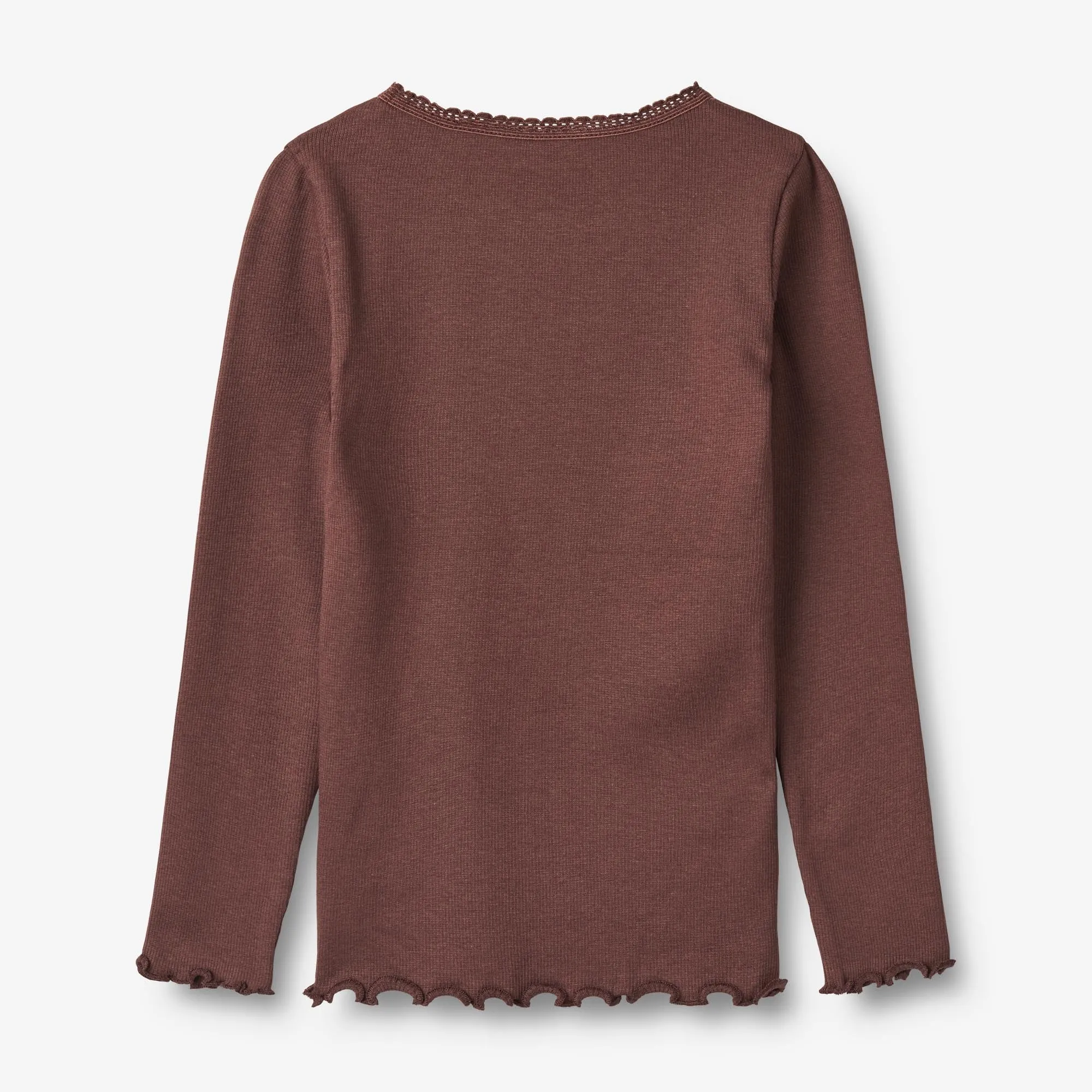Rib T-Shirt L/S Reese - eggplant Wheat