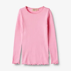 Rib T-Shirt L/S Reese - pink Wheat