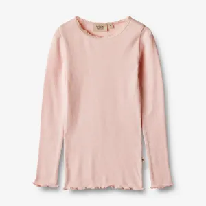 Rib T-Shirt L/S Reese - rose ballet Wheat