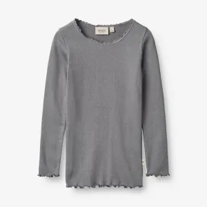 Rib T-Shirt Reese - autumn sky Wheat