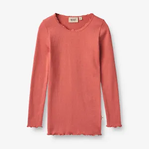 Rib T-Shirt Reese - faded rose Wheat