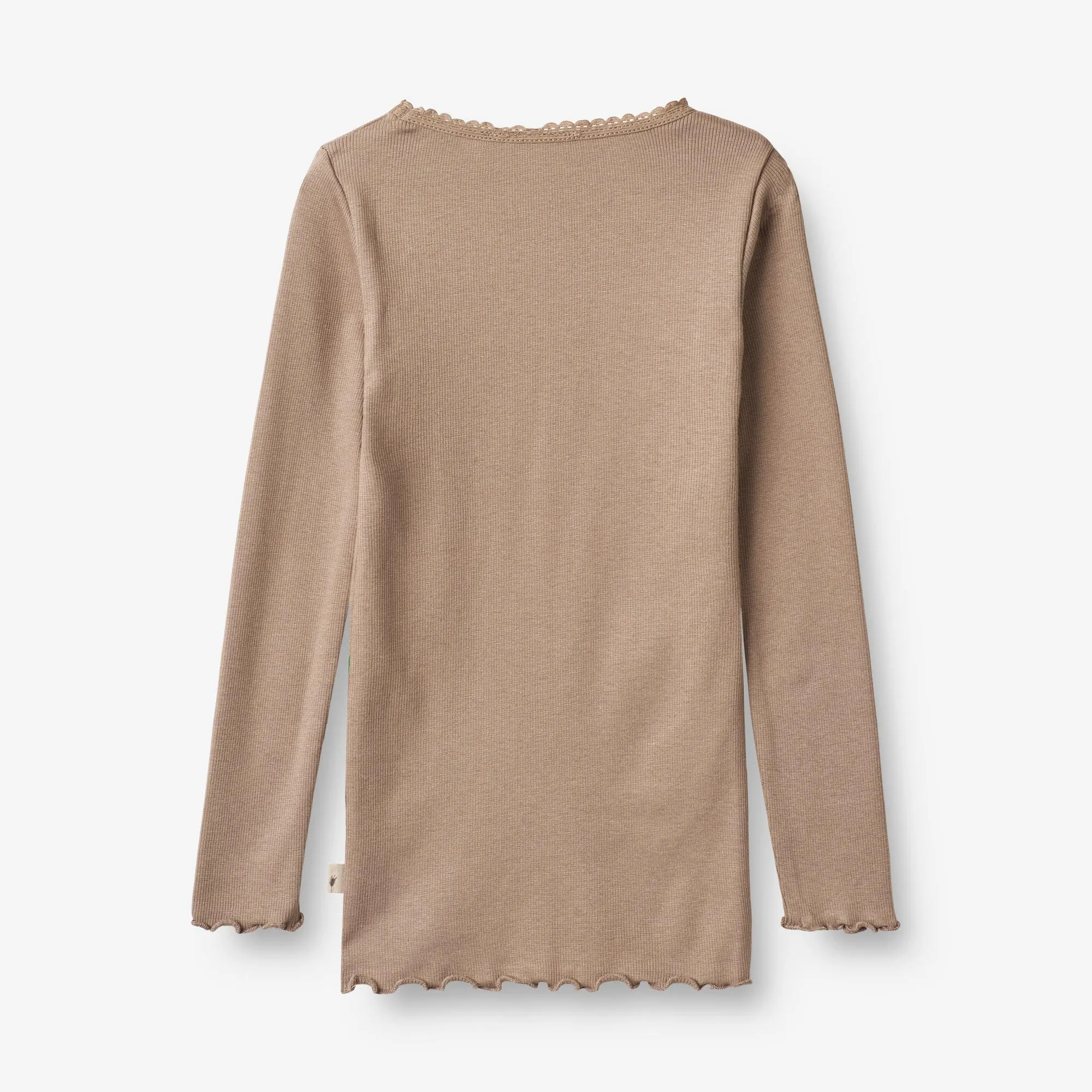Rib T-Shirt Reese - soft brown Wheat