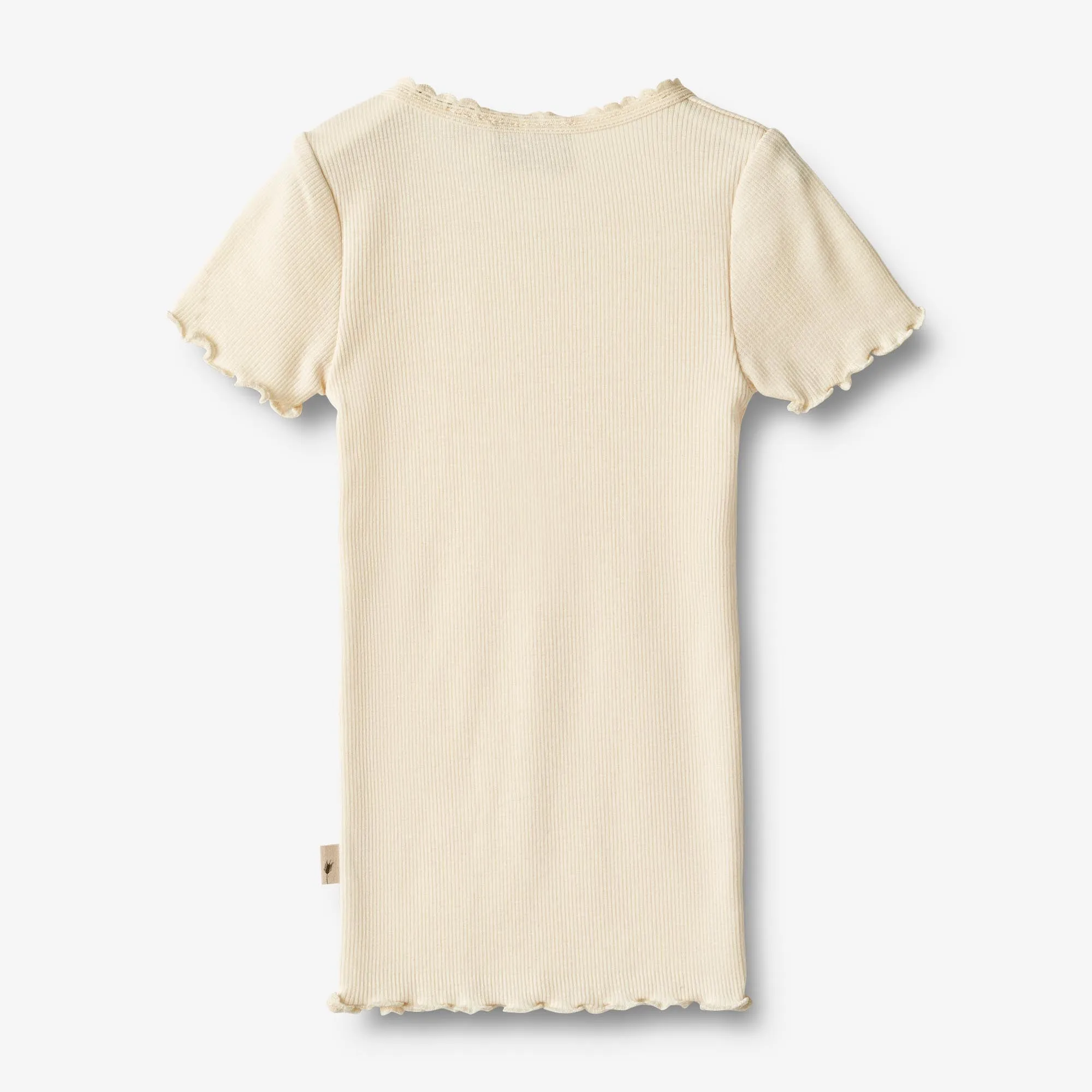 Rib T-Shirt S/S Katie - cream Wheat