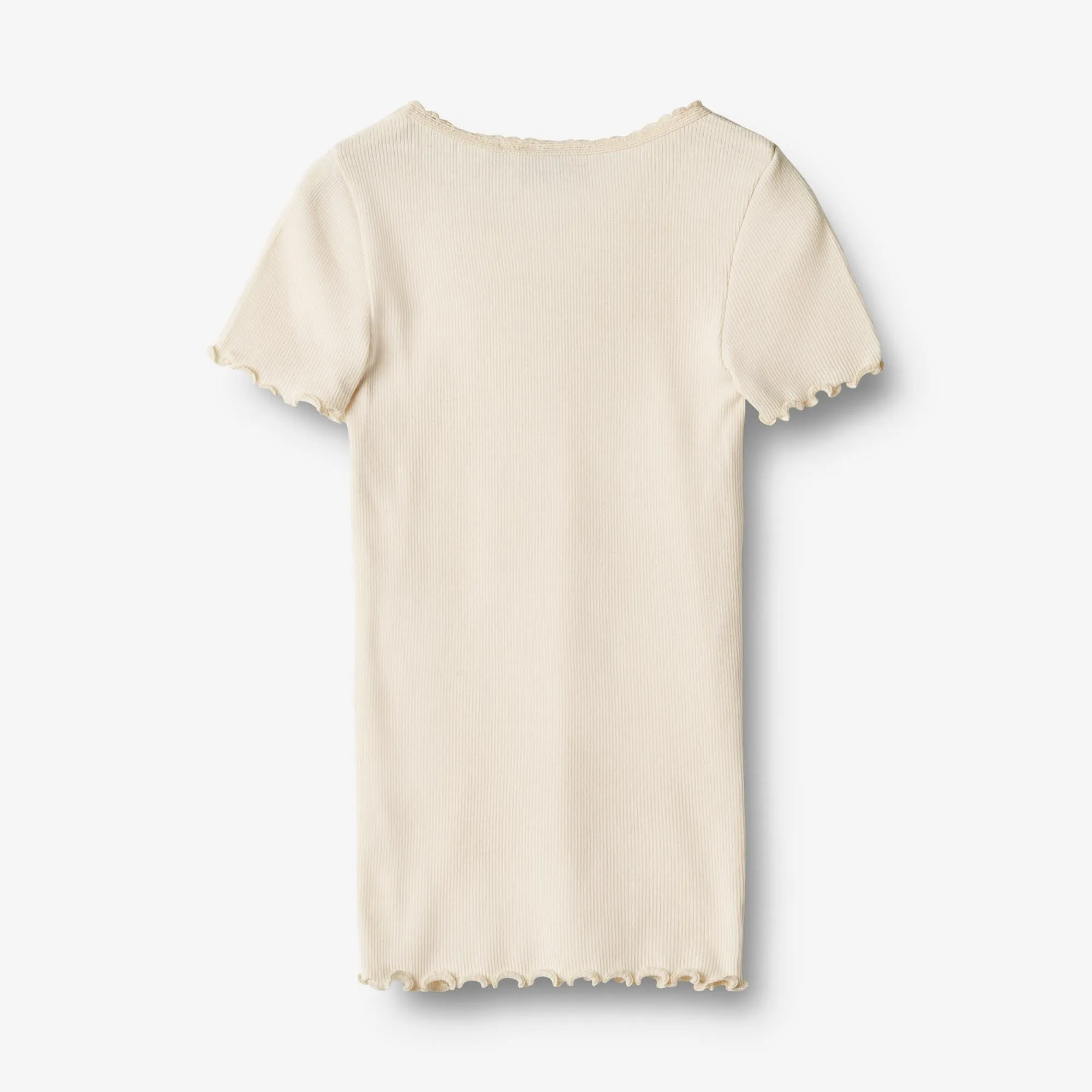 Rib T-Shirt S/S Katie - cream Wheat
