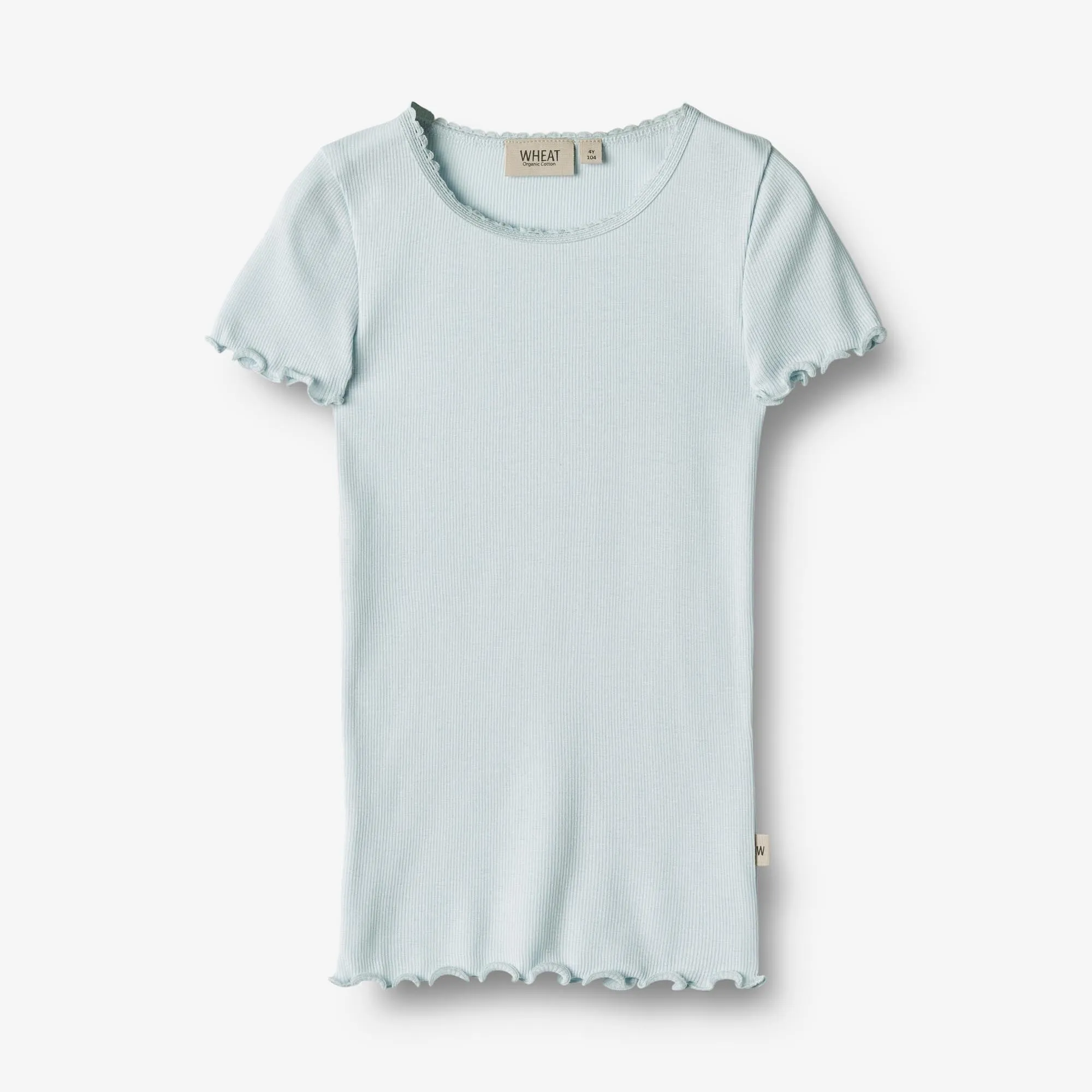 Rib T-Shirt S/S Katie - light blue Wheat