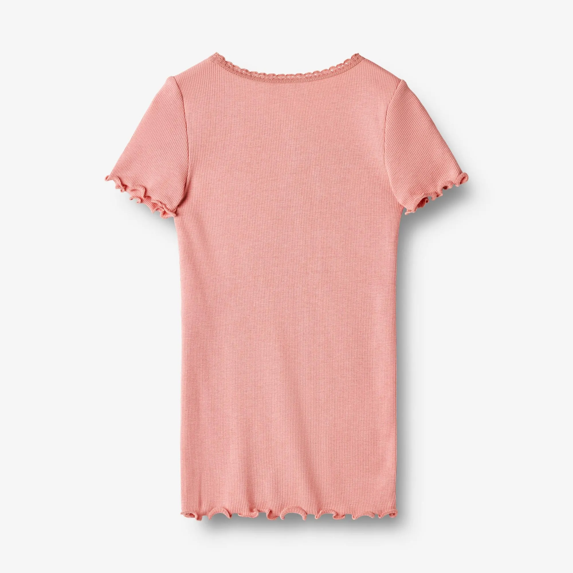 Rib T-Shirt S/S Katie - rosette Wheat