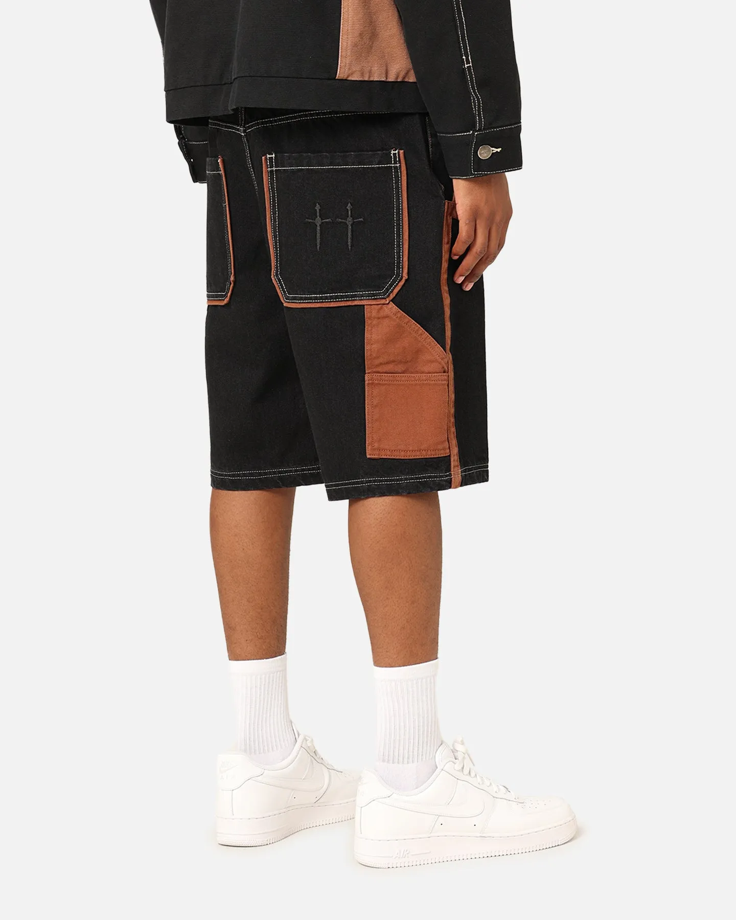 Saint Morta Rodeo Denim Shorts Black