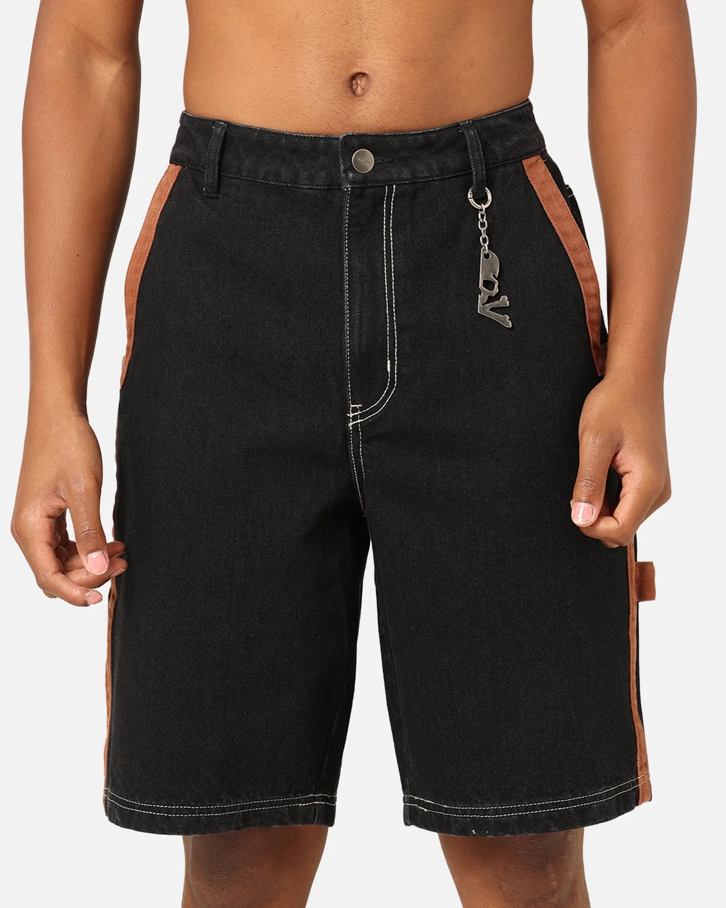 Saint Morta Rodeo Denim Shorts Black