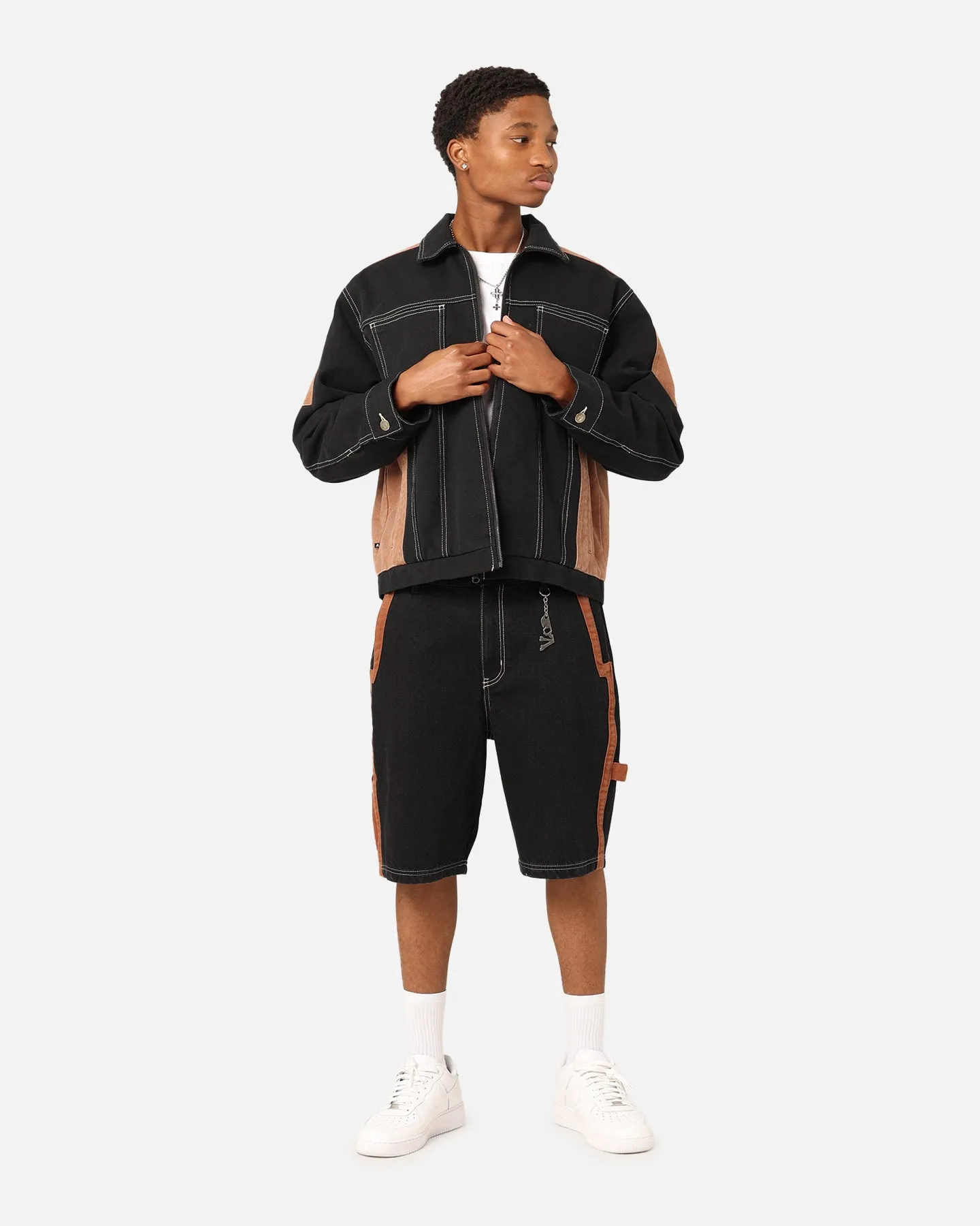 Saint Morta Rodeo Denim Shorts Black