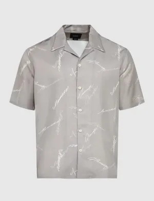 SCRIPT WOVEN SHIRT