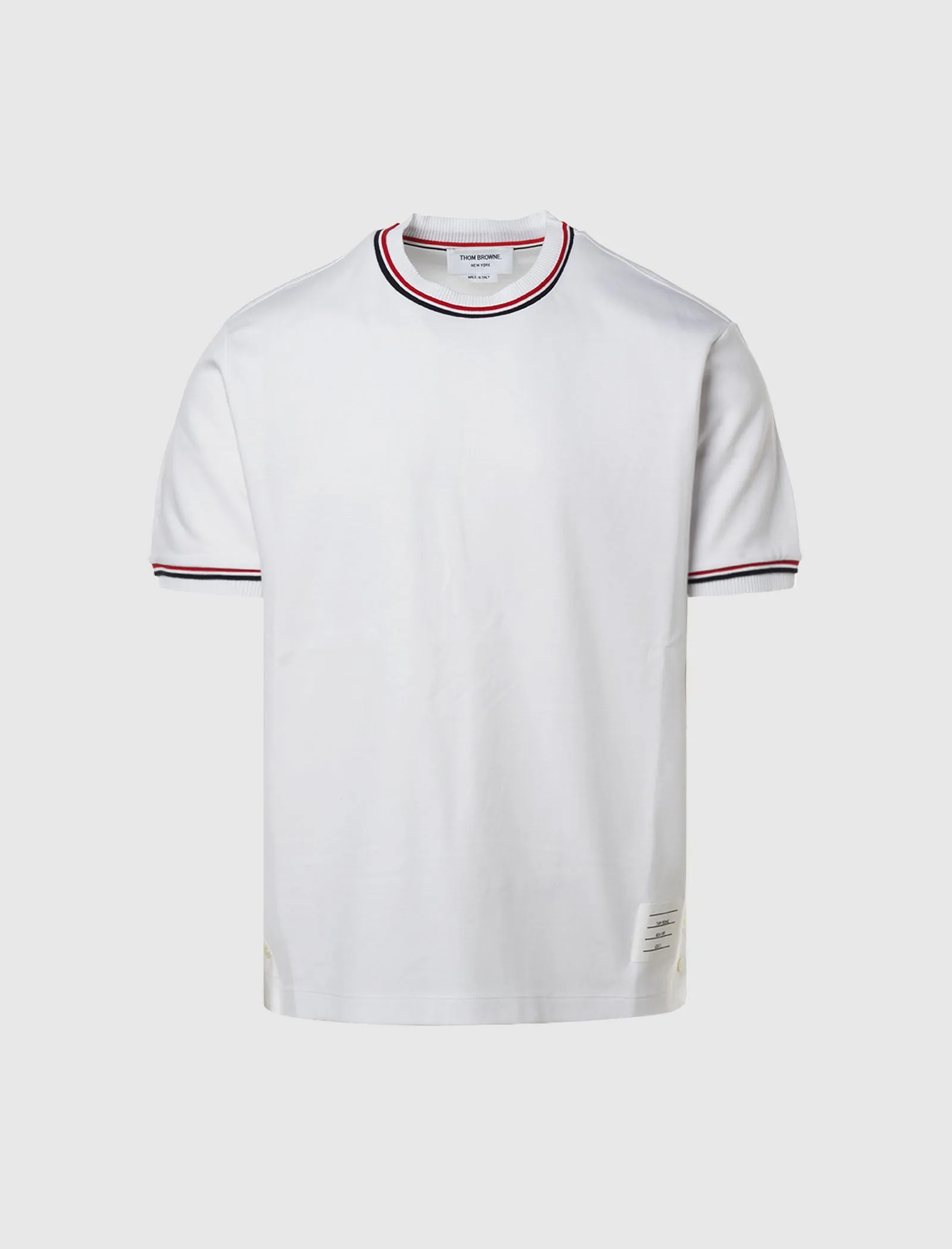 SHORT SLEEVE STRIPE TRIM TEE