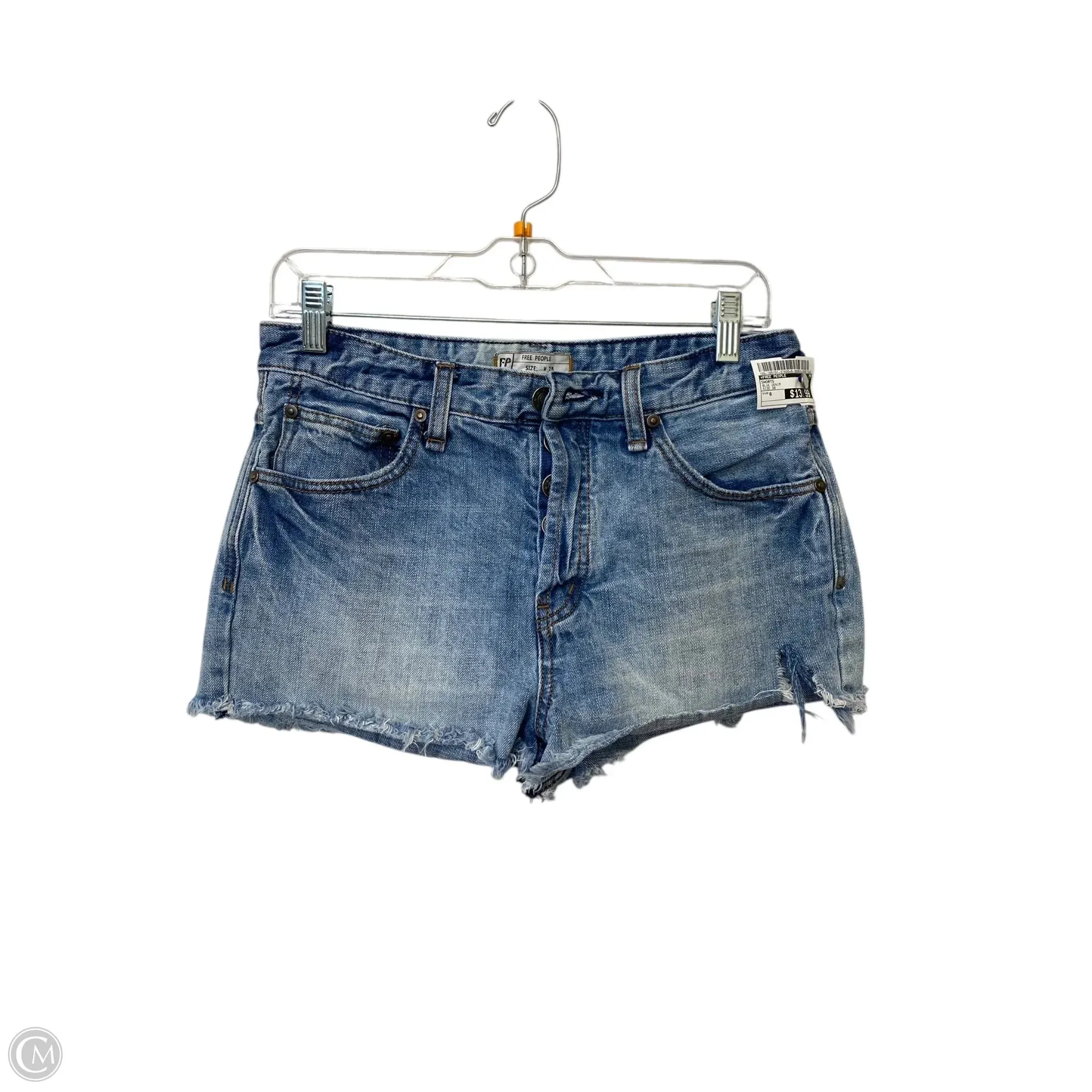 Shorts By Free People In Blue Denim, Size: 6