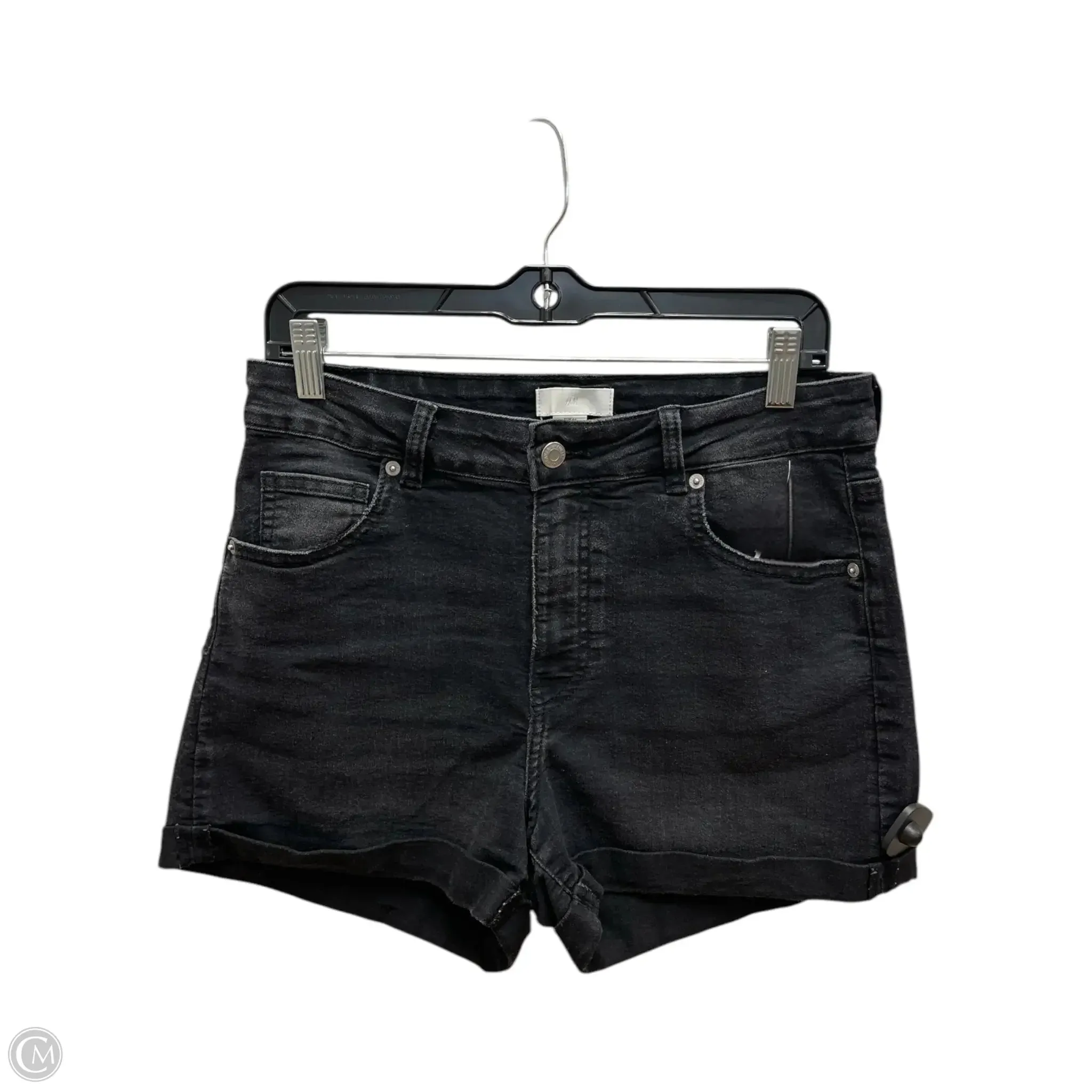 Shorts By H&m In Black, Size: 12