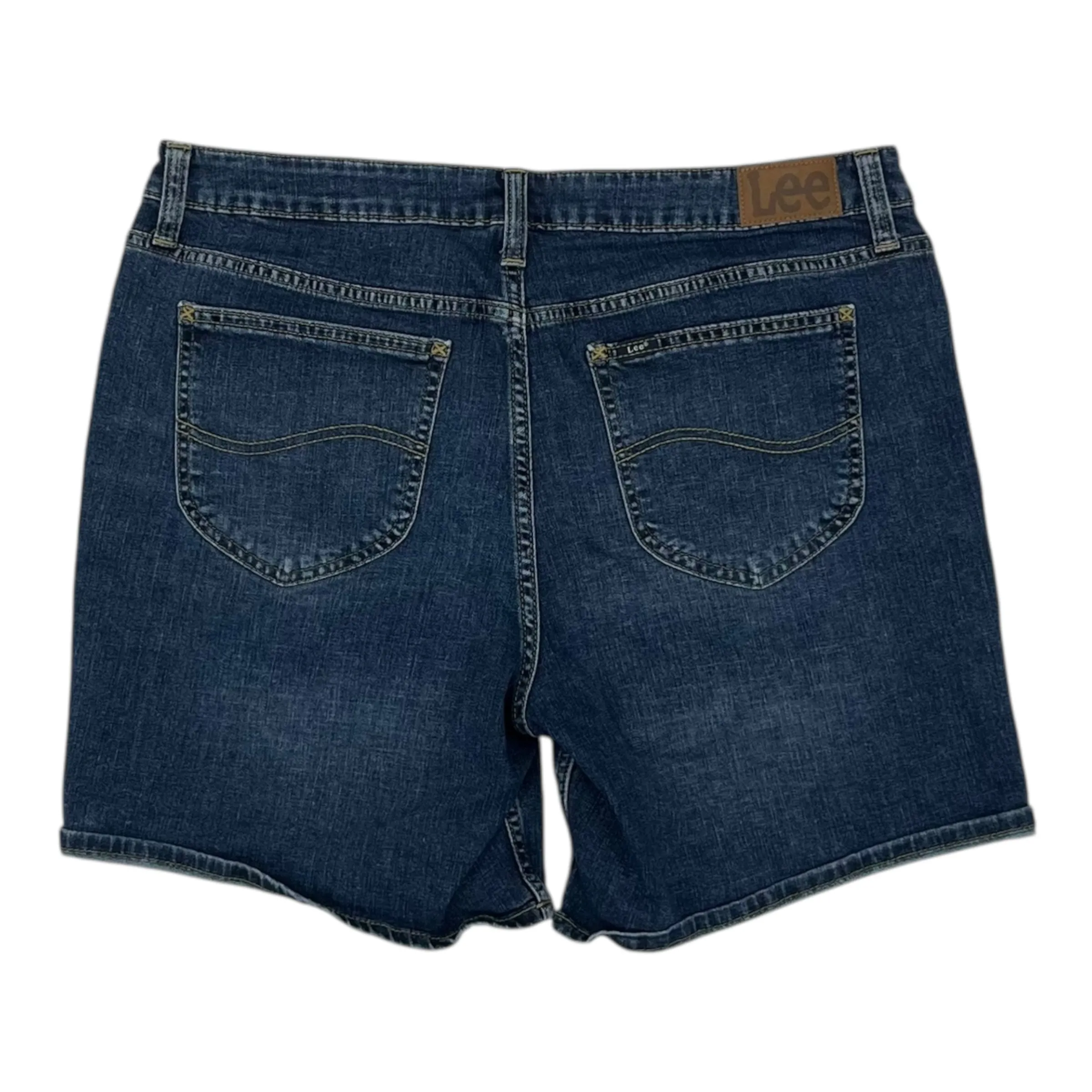 Shorts By Lee In Blue Denim, Size:16
