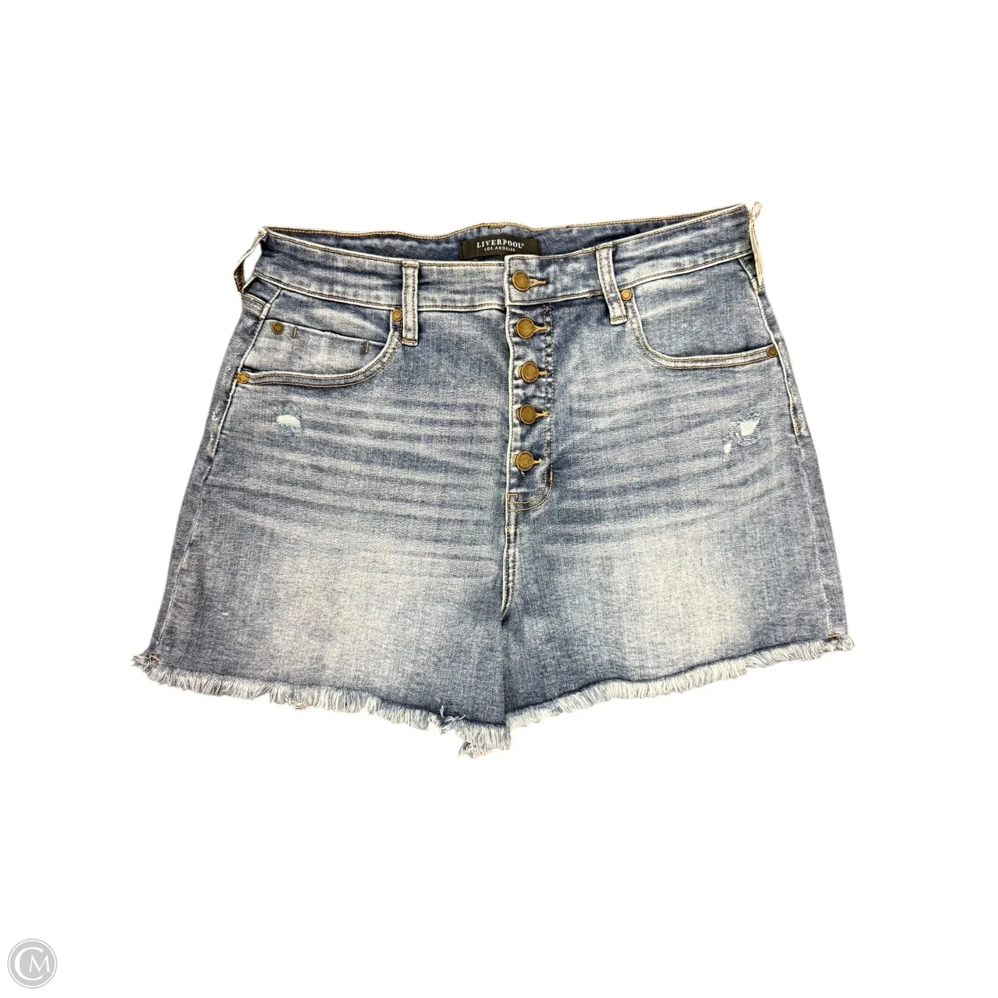 Shorts By Liverpool In Blue Denim, Size: 12