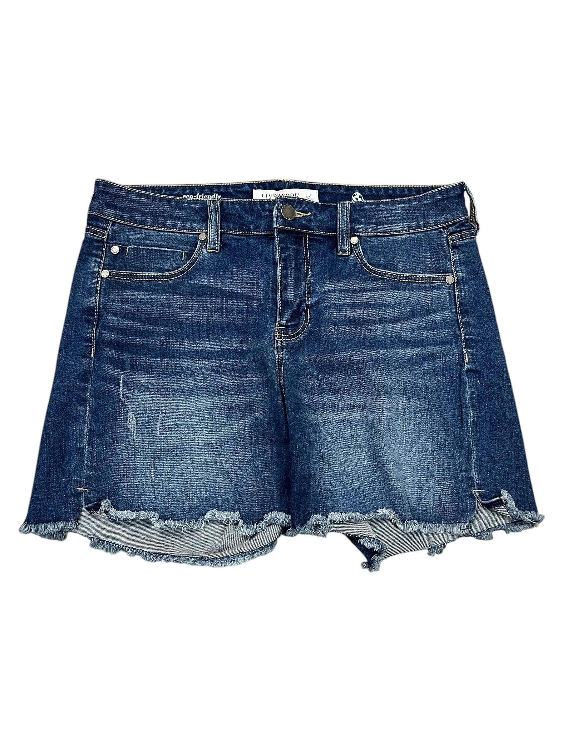 Shorts By Liverpool In Blue Denim, Size:M