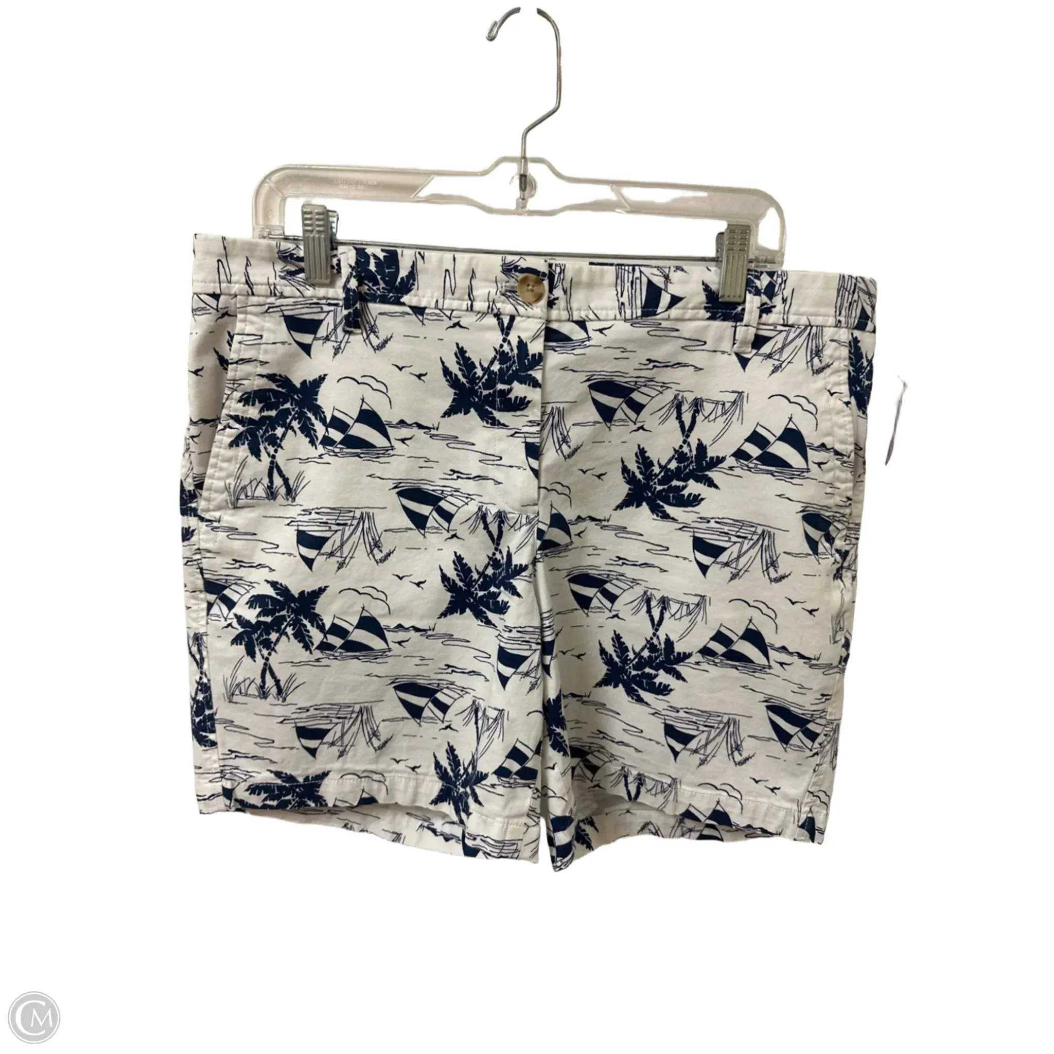 Shorts By Talbots In Blue & White, Size: 12