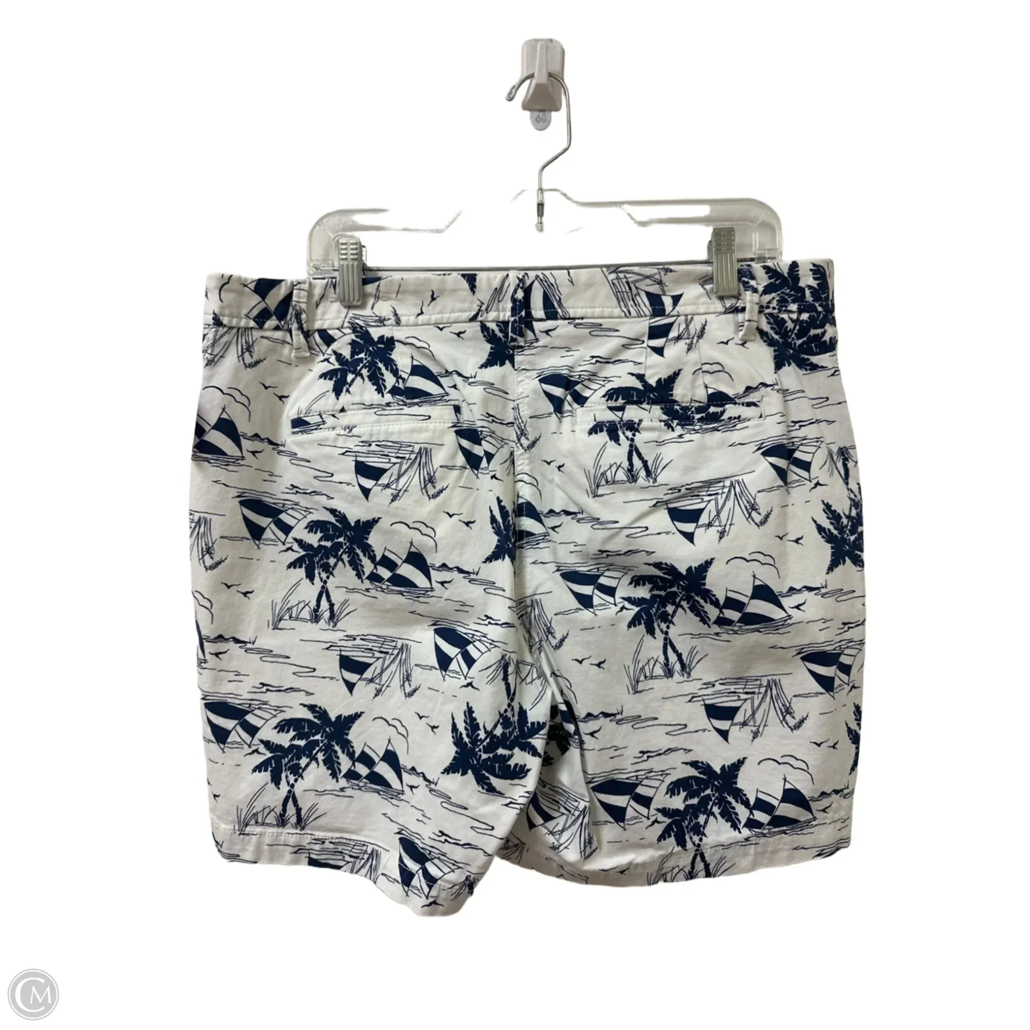 Shorts By Talbots In Blue & White, Size: 12