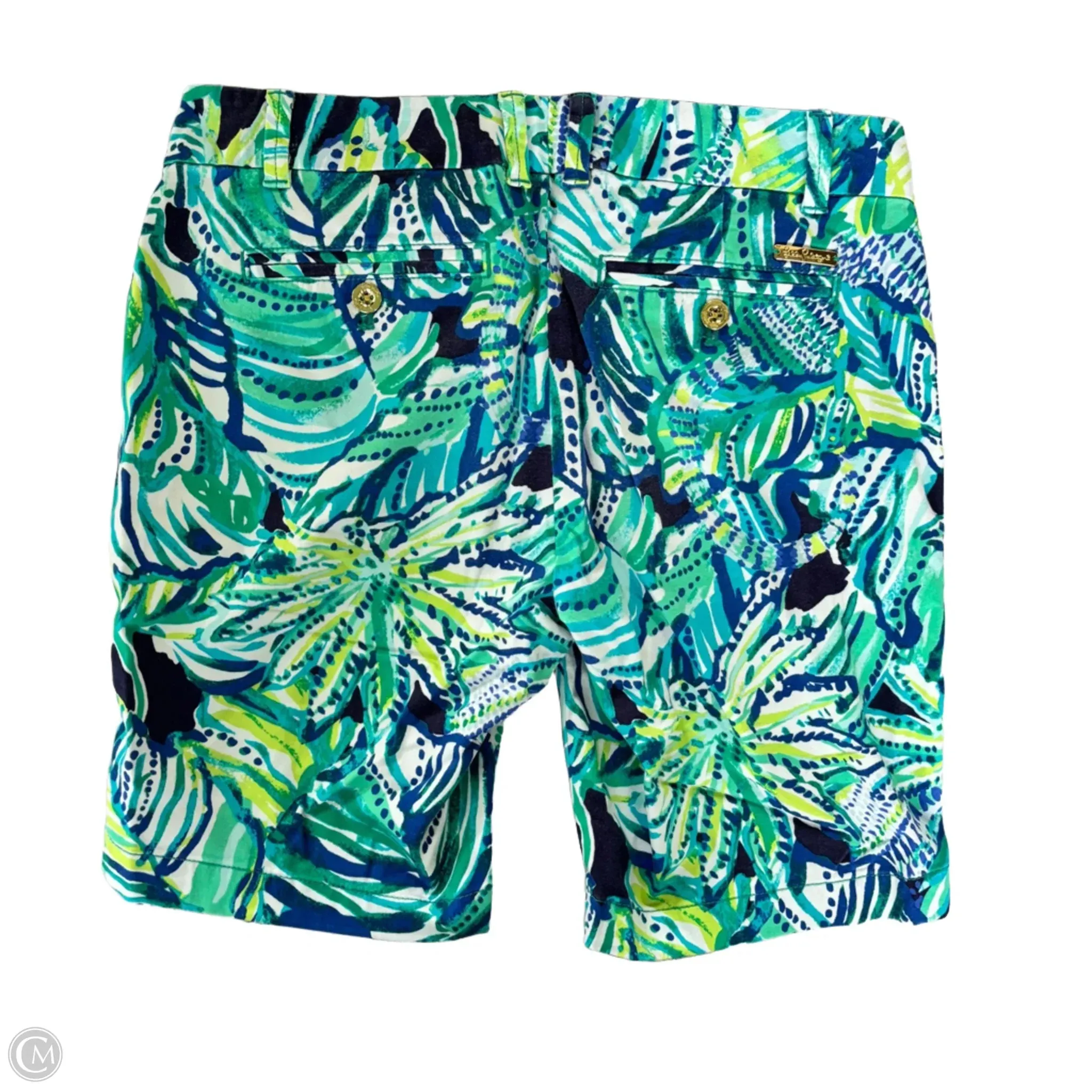 Shorts Designer By Lilly Pulitzer In Blue & Green, Size: 2