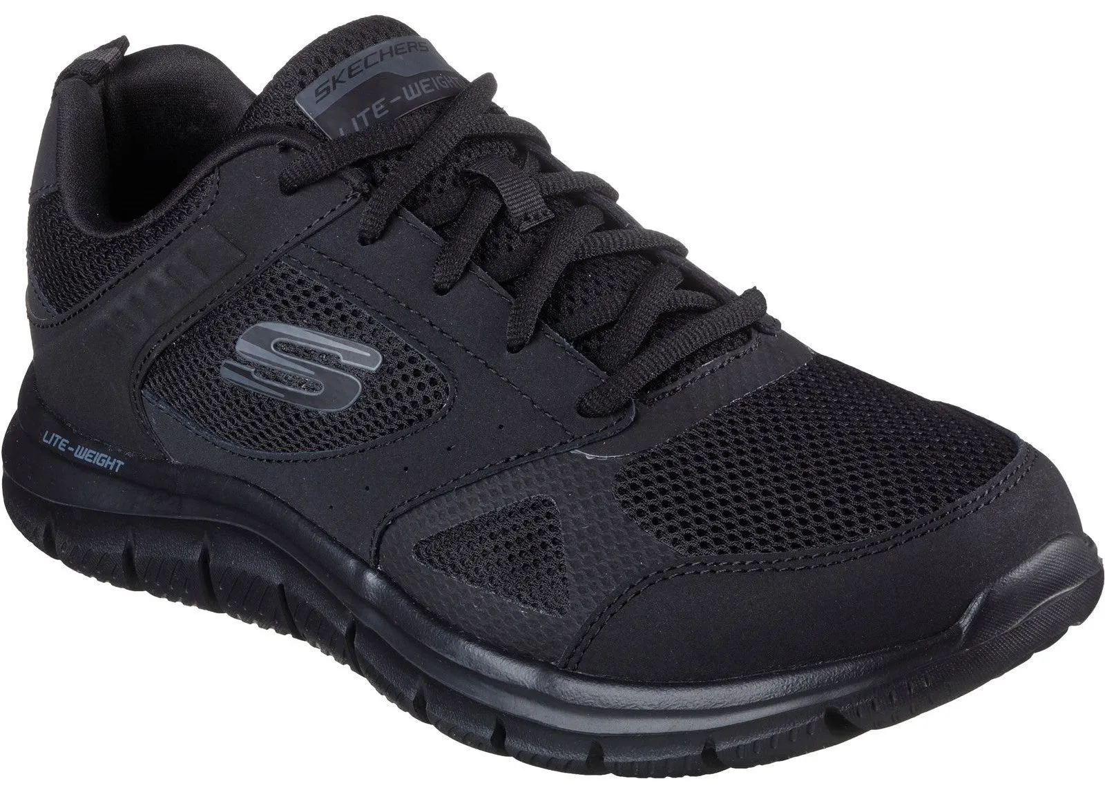 Skechers 232398 Track - Syntac Mens Leather Lace Up Trainer