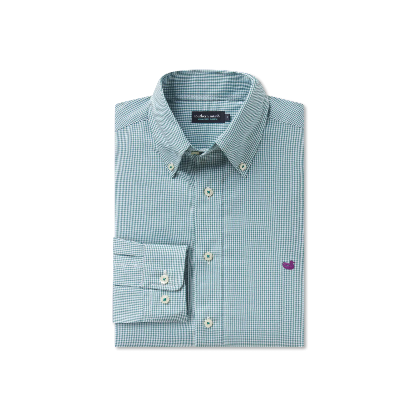 Southern Marsh 21 Gadwall Gingham Dress Shirt