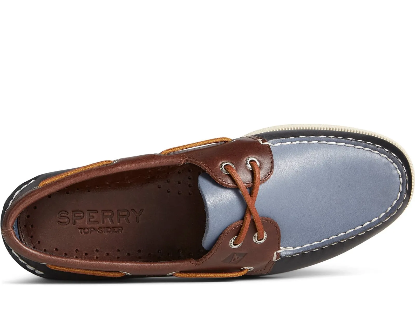 Sperry Authentic Original 2-Eye Tri-Tone Mens Boat Shoe