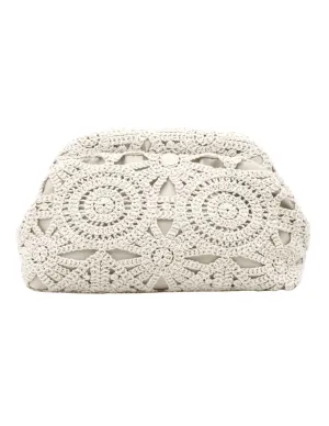 St. Barths La Robe Crochet Pouch Clutch Handbag