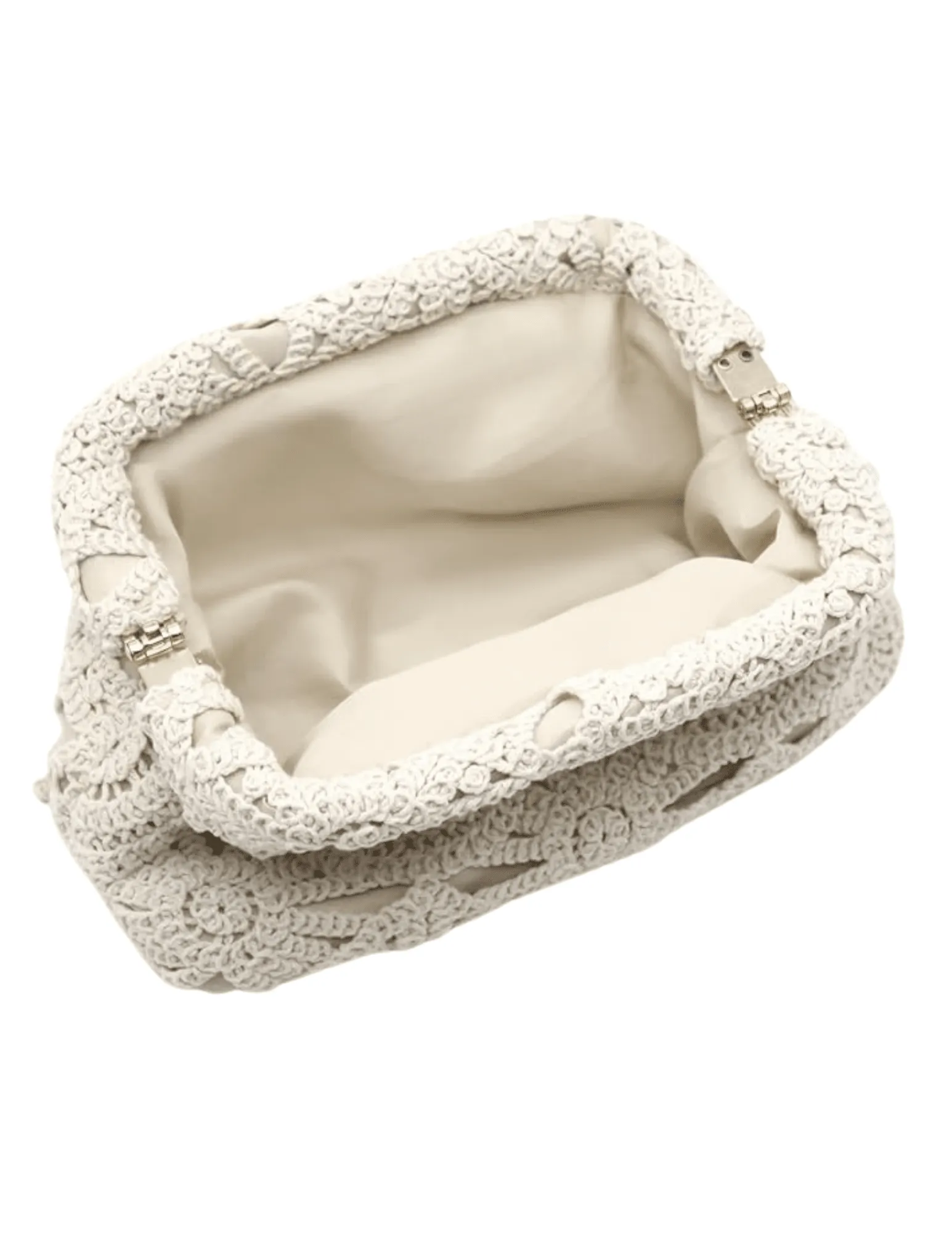 St. Barths La Robe Crochet Pouch Clutch Handbag